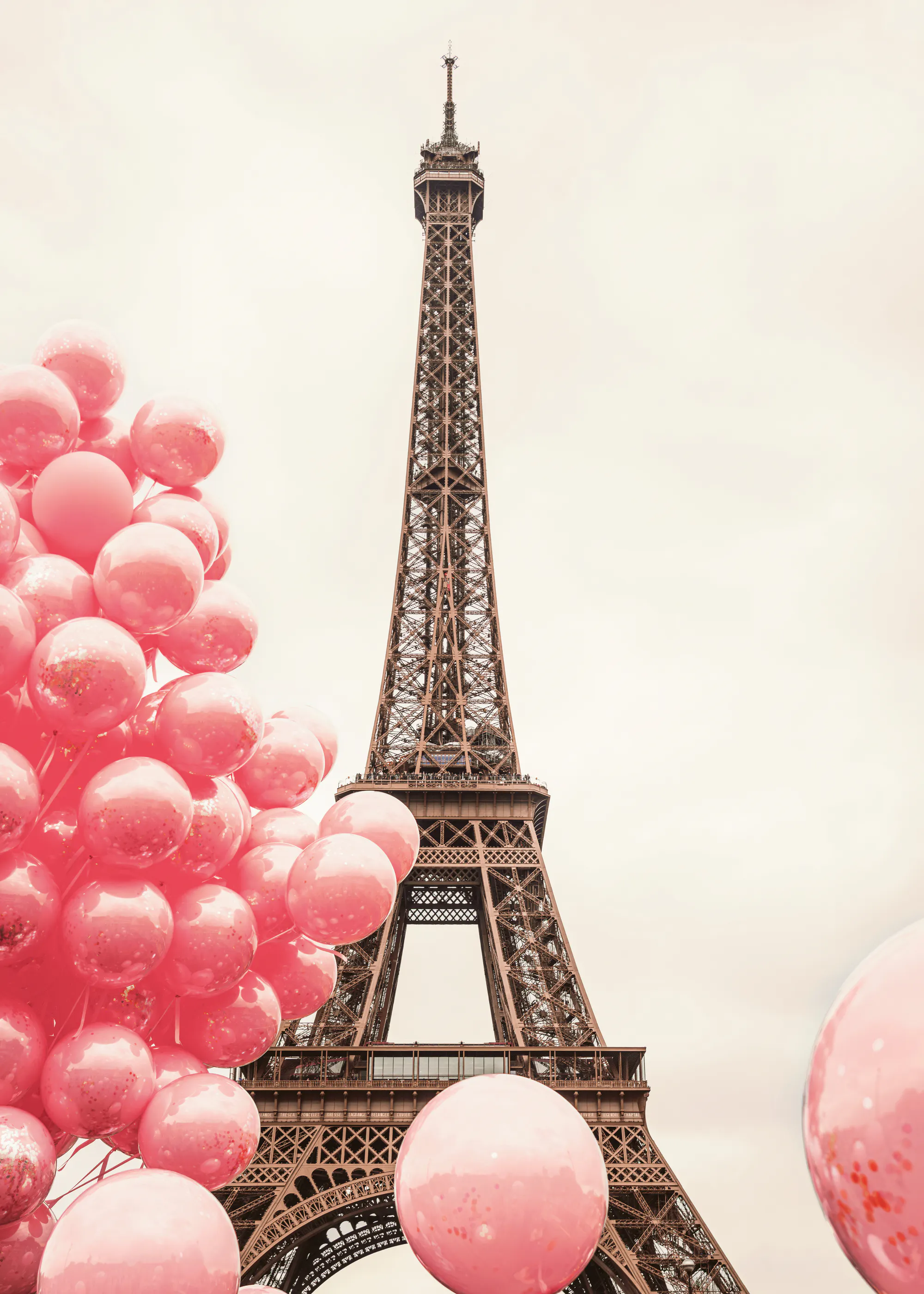 Ballons Tour Eiffel Affiche 0