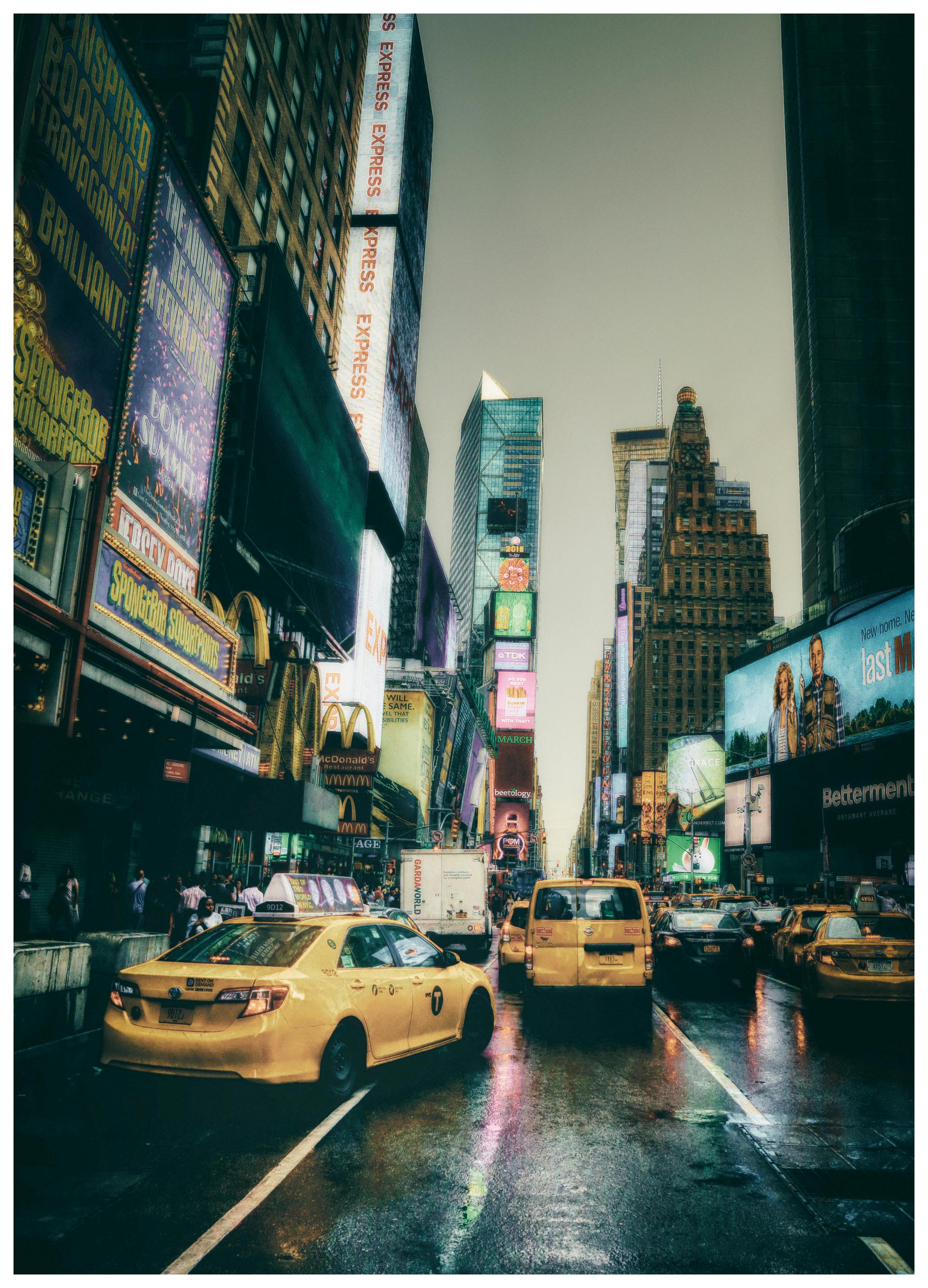 Gul Taxi Plakat (50x70 cm) - Poster Store