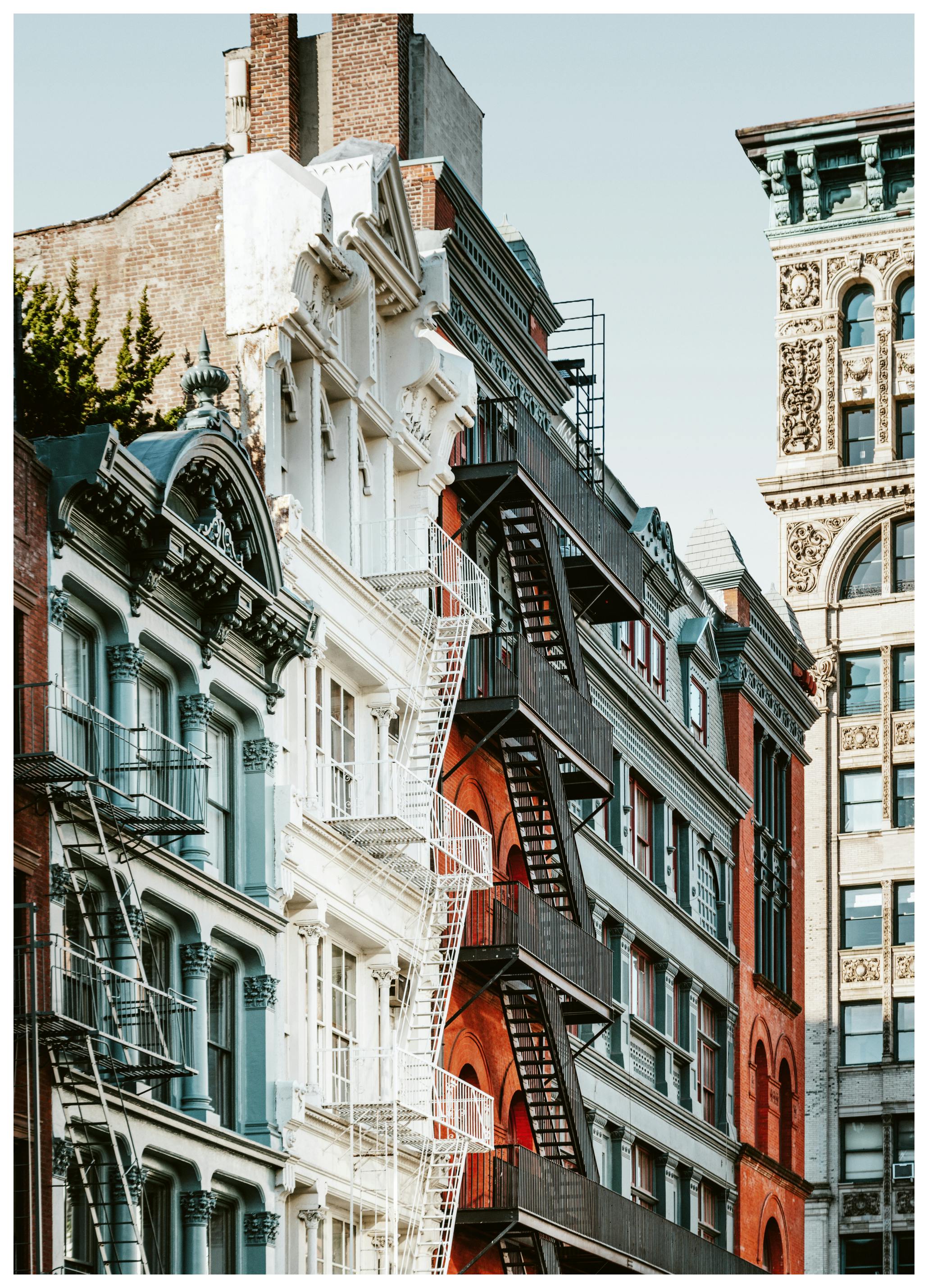 Vintage NYC Buildings Poster (30x40 cm) - Poster Store