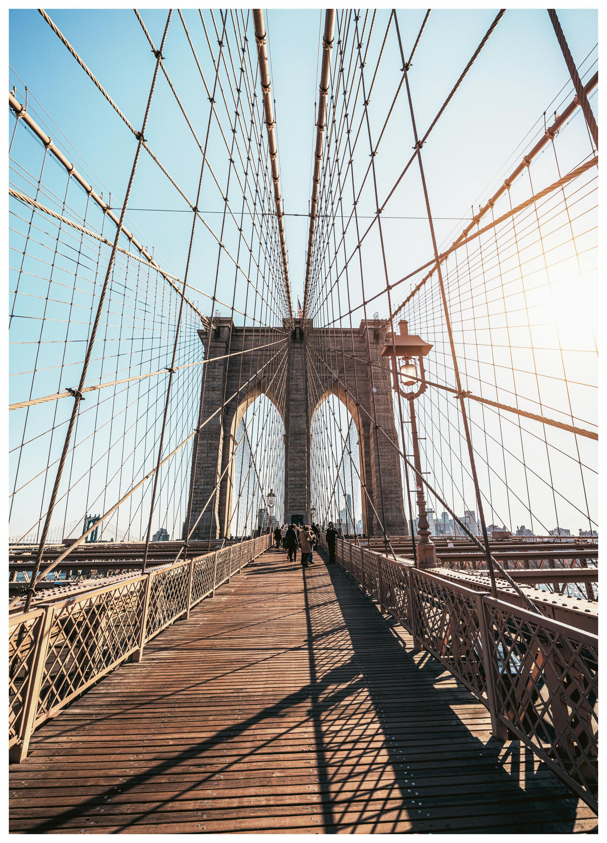 Brooklyn Bridge Walkway Poster (40x50 cm) - Poster Store