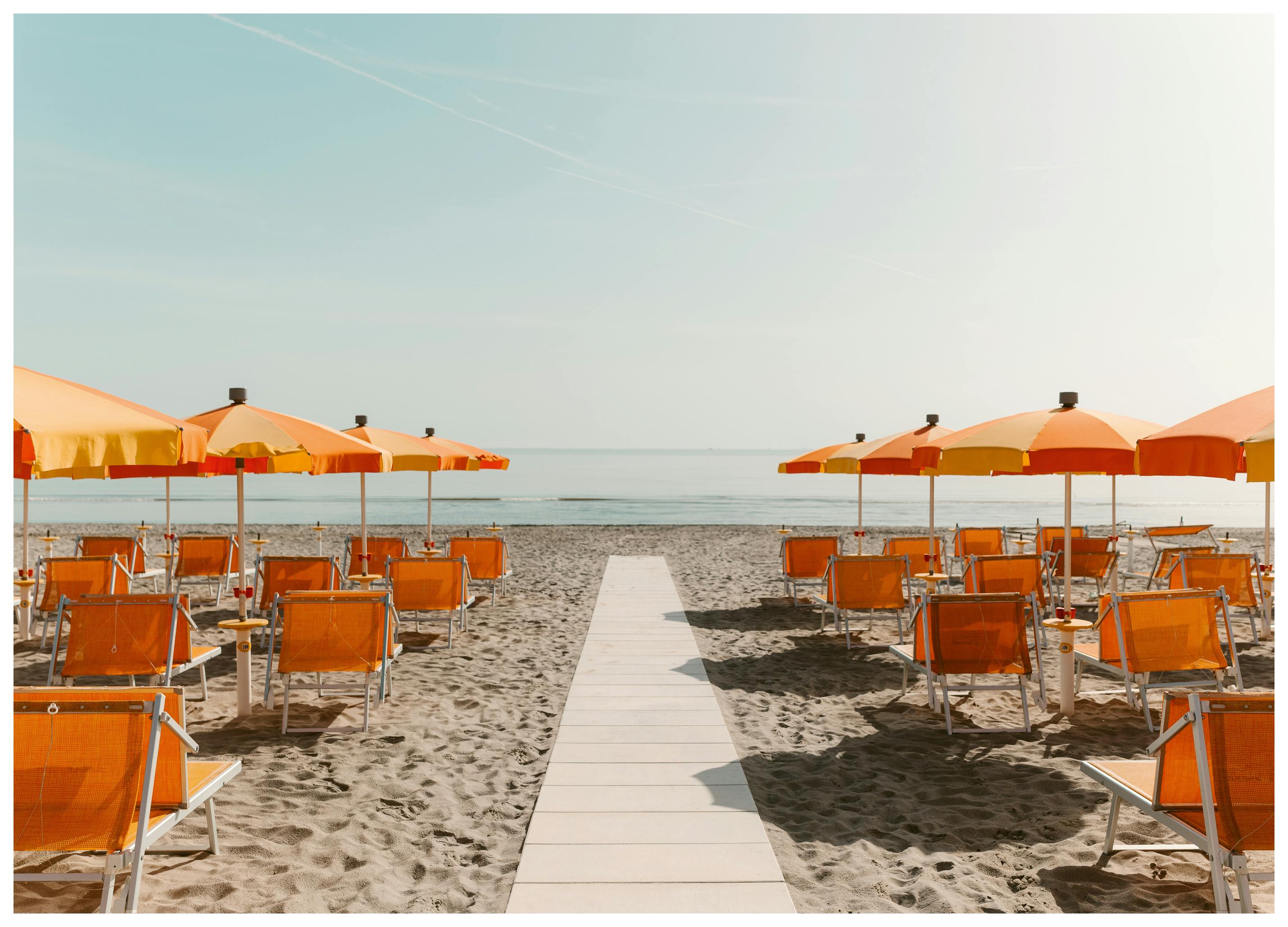Strandstoelen Poster (70x100 cm) - Poster Store