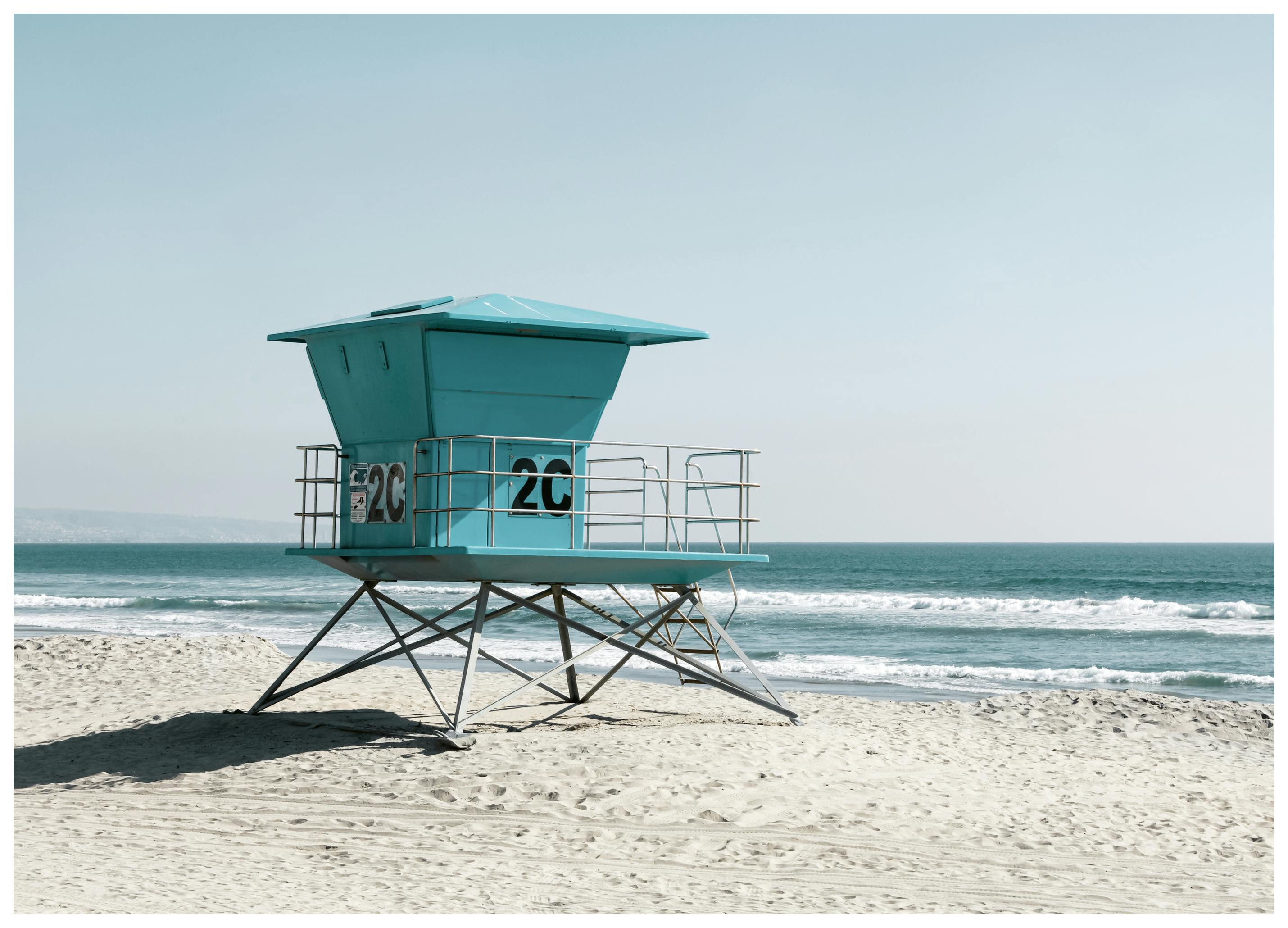 Lifeguard Tower California Poster (50x70 cm) - Poster Store