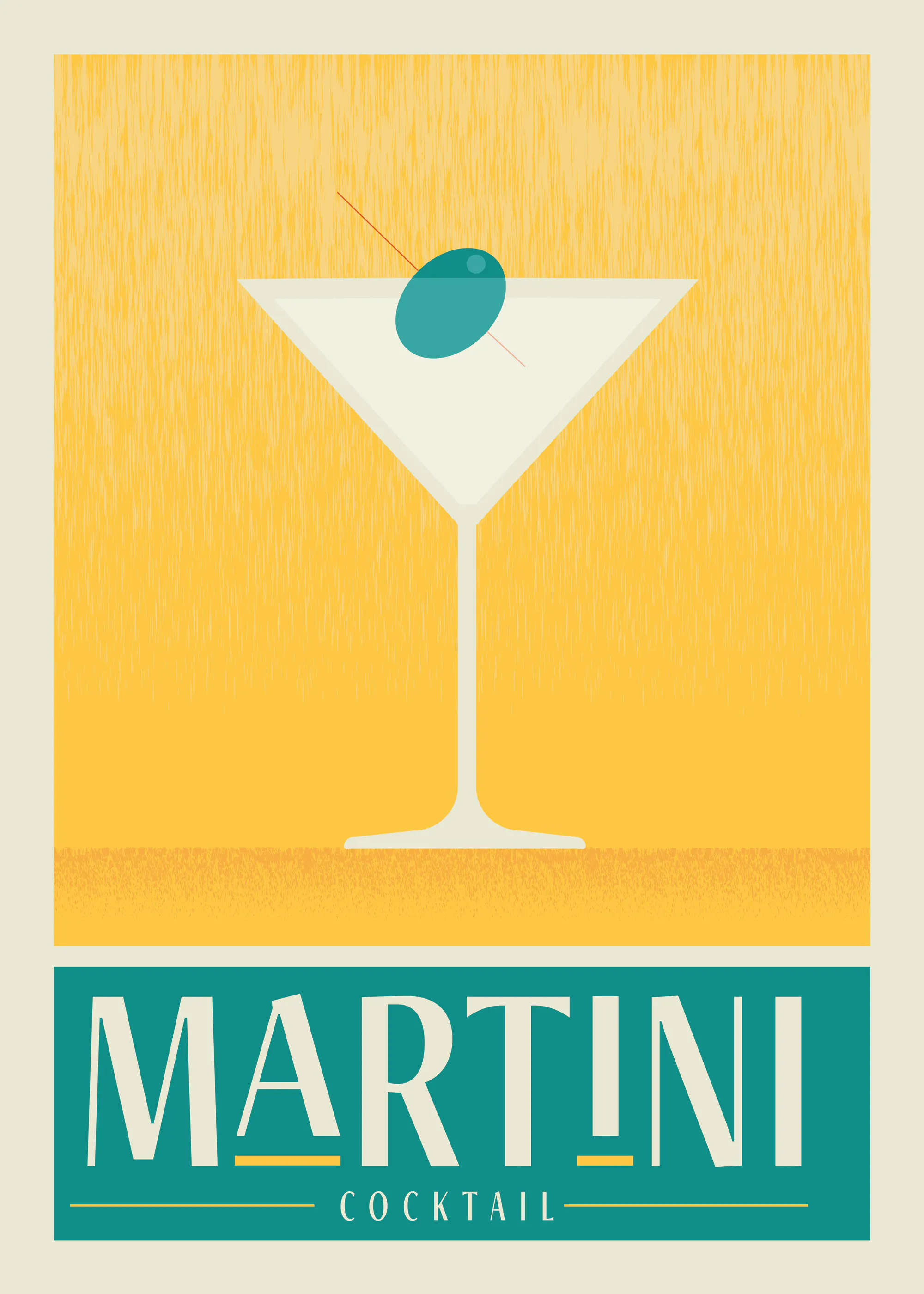 Martini Cocktail Poster 0