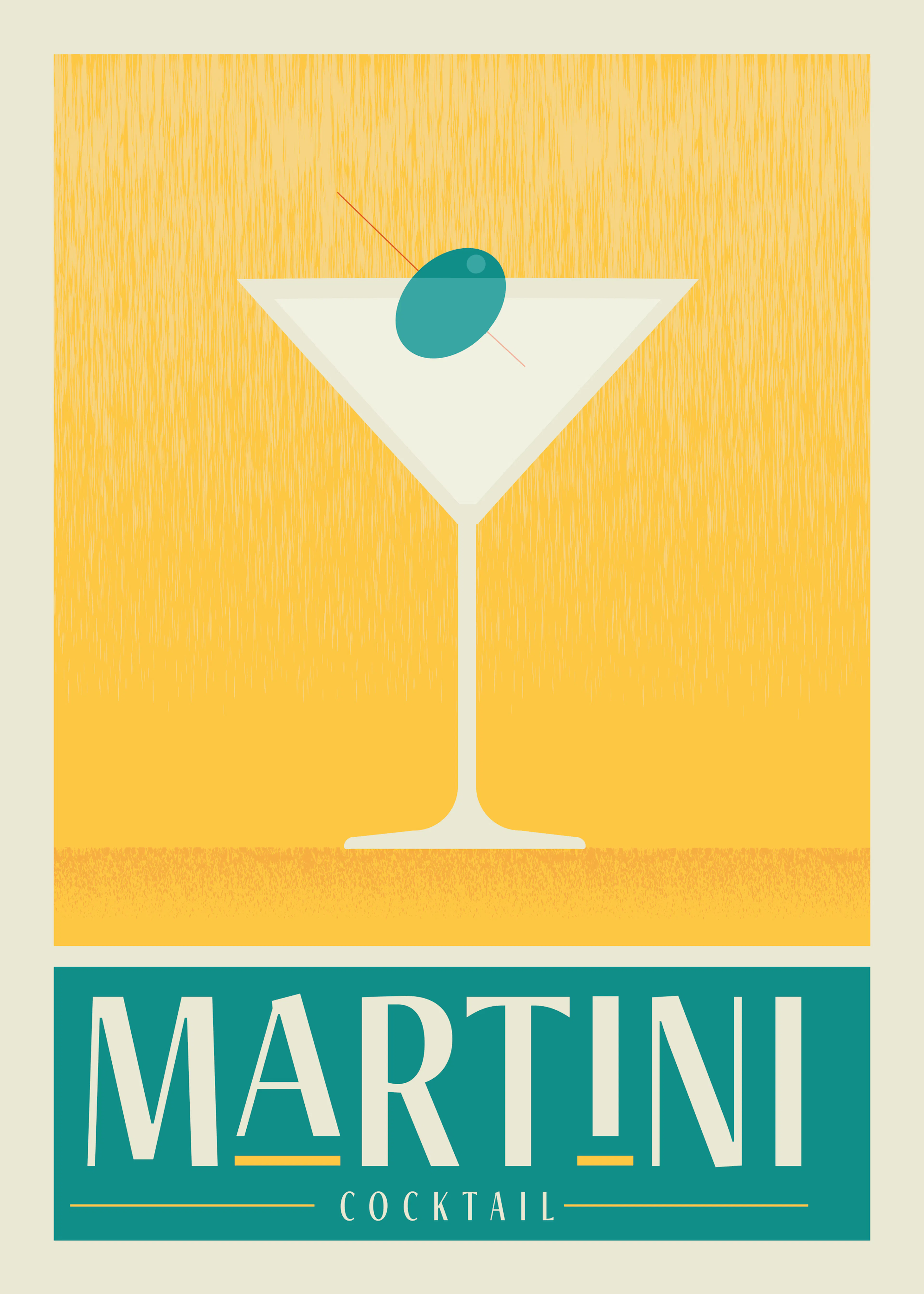 Martini Cocktail Poster 0