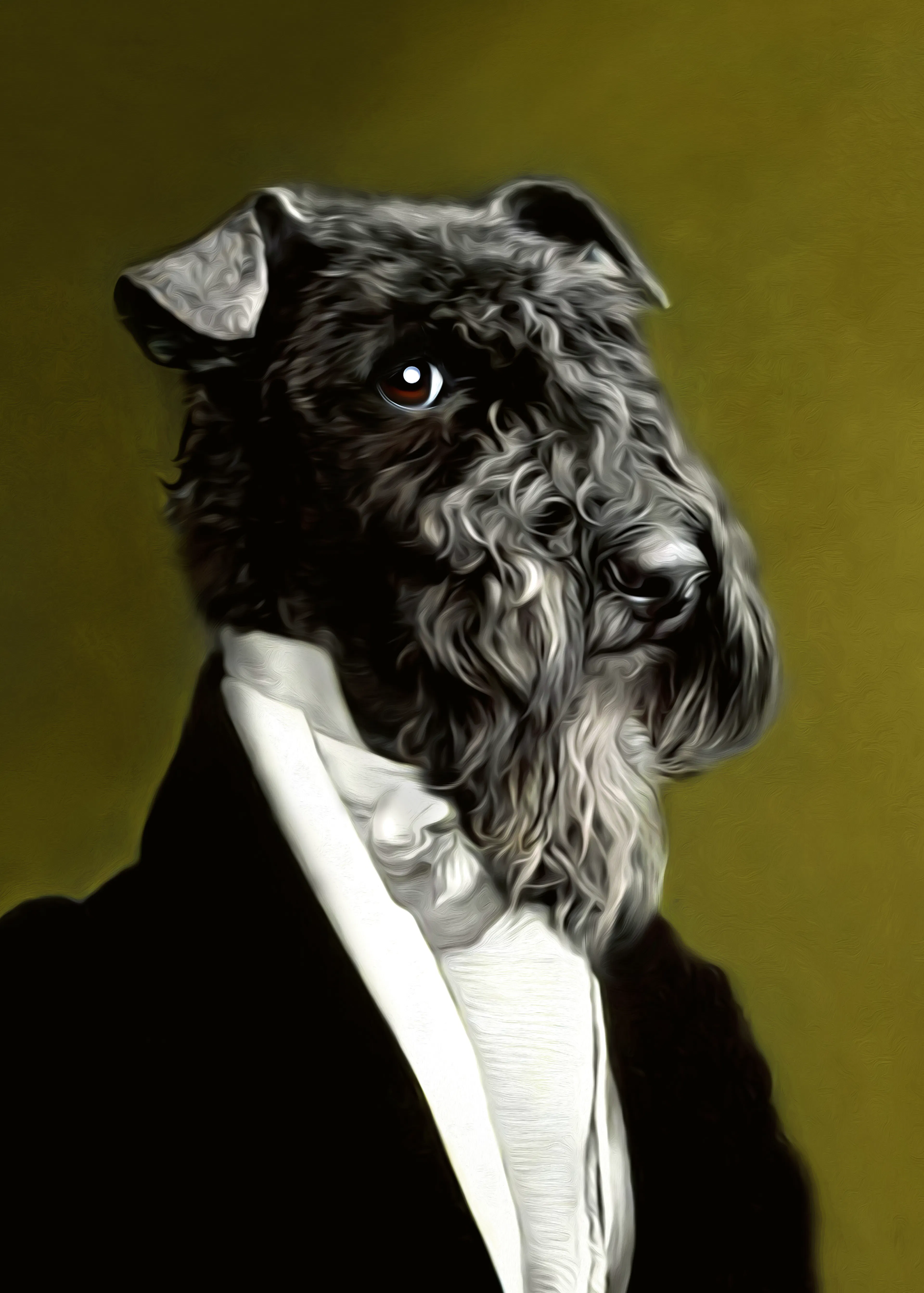 Tein Lucasson - Elegante Zwarte Schnauzer Poster 0