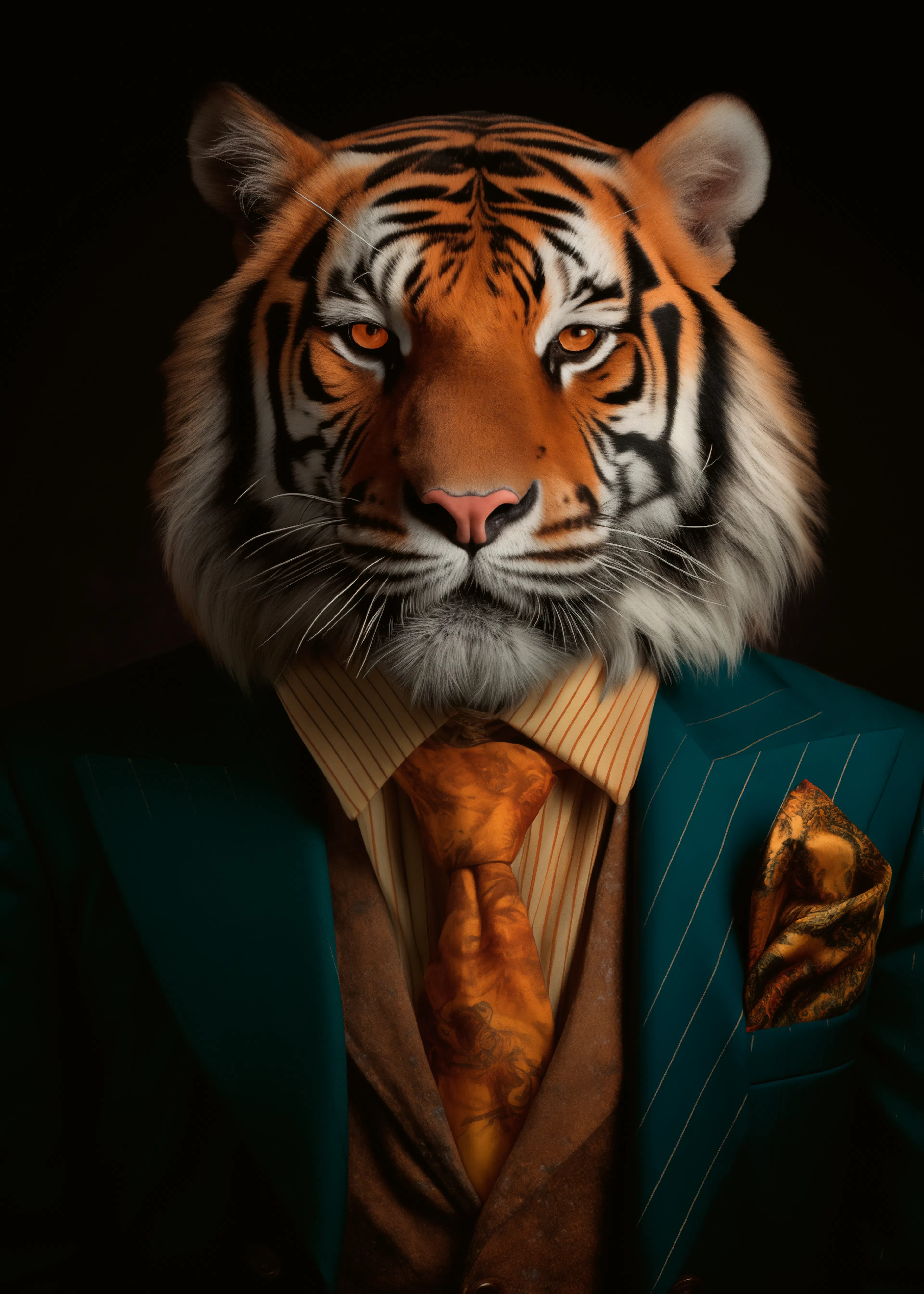 Andreas Magnusson - Dapper Tiger Portrait Poster 0