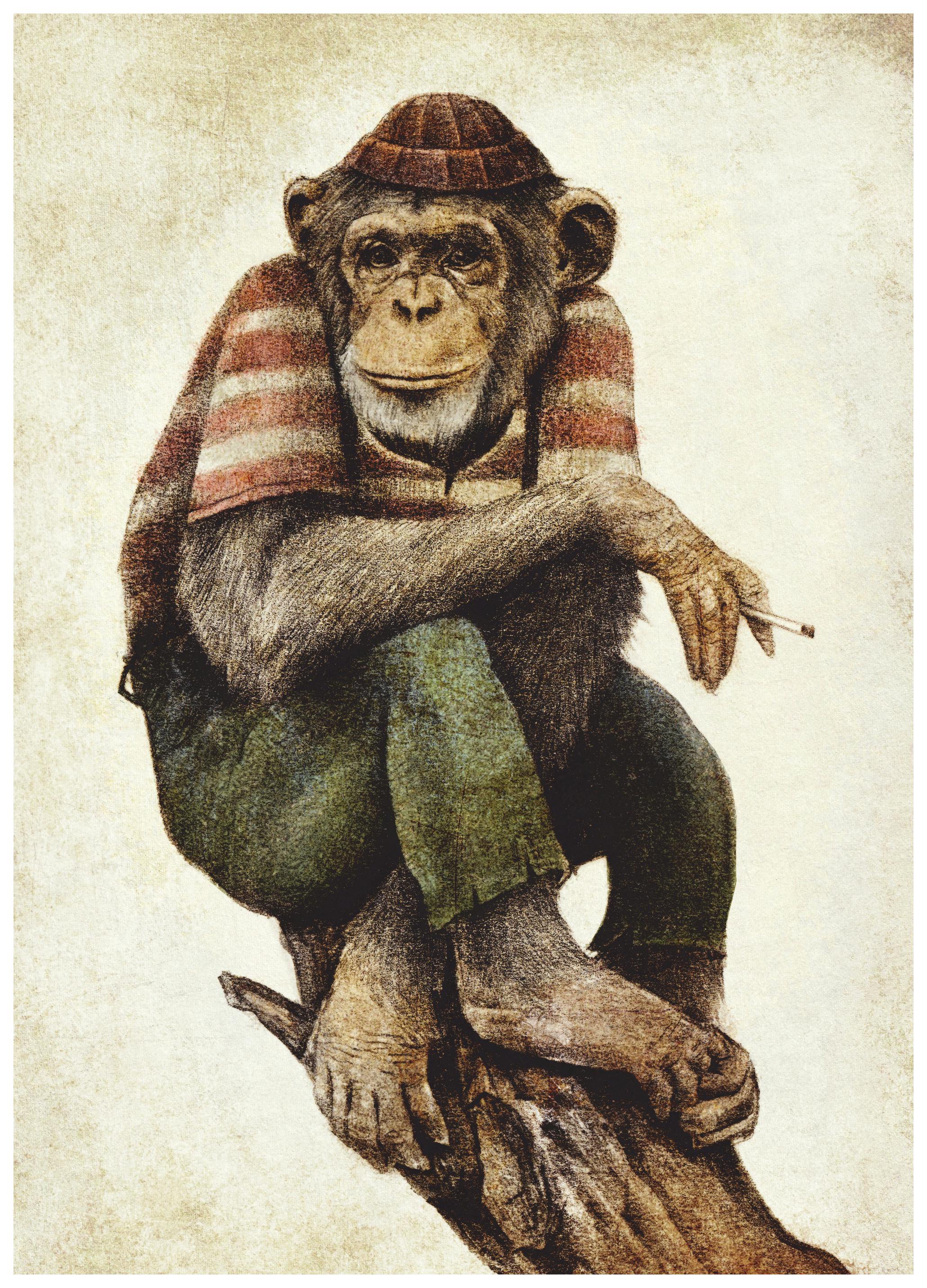 Mike Koubou - Smoke & Chill Plakat (50x70 cm) - Poster Store