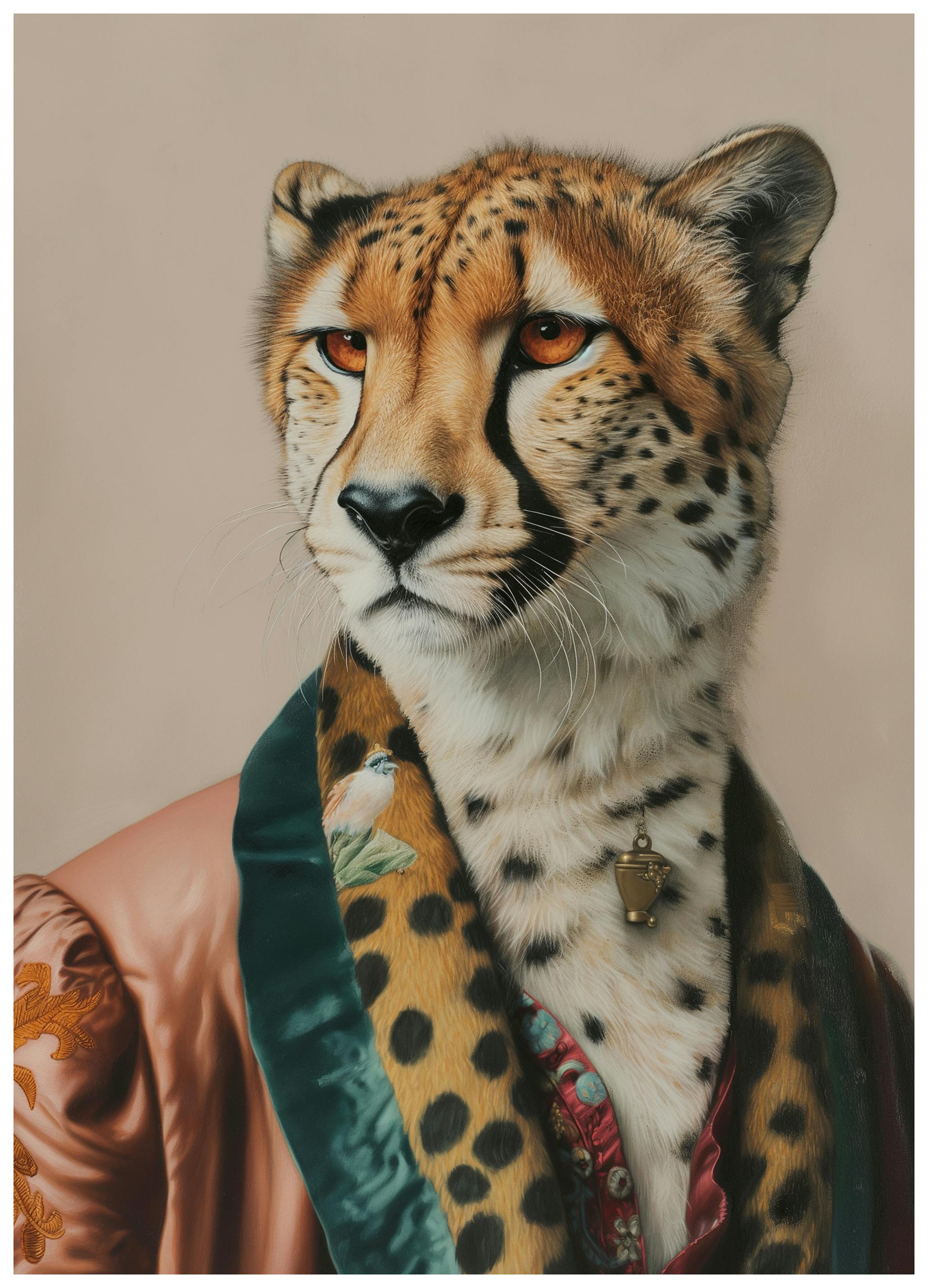 SHANDU - Elegant gepardporträtt poster (30x40 cm) - Poster Store