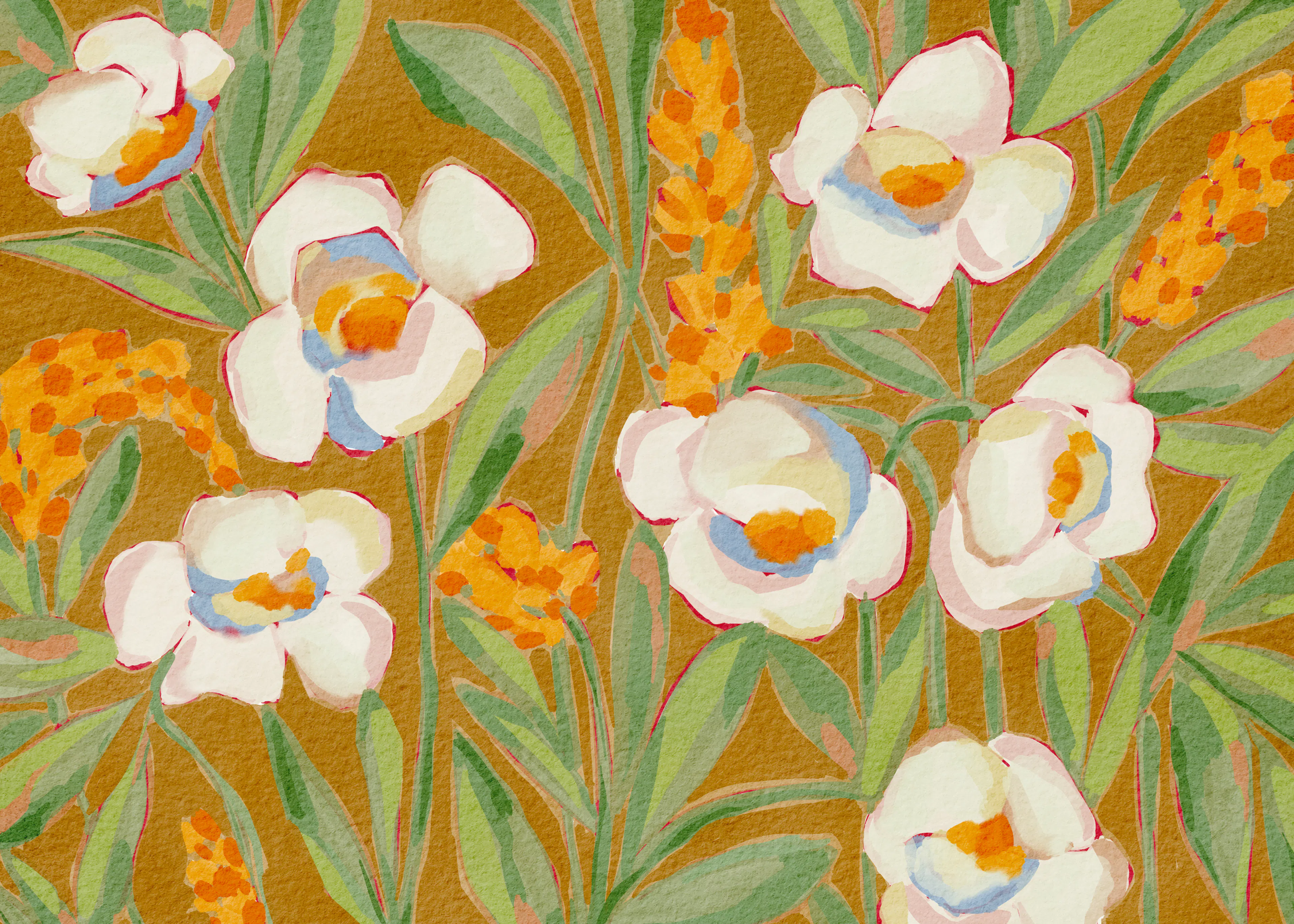 Nikita Jariwala - Levendige Tuinbloemen Poster 0