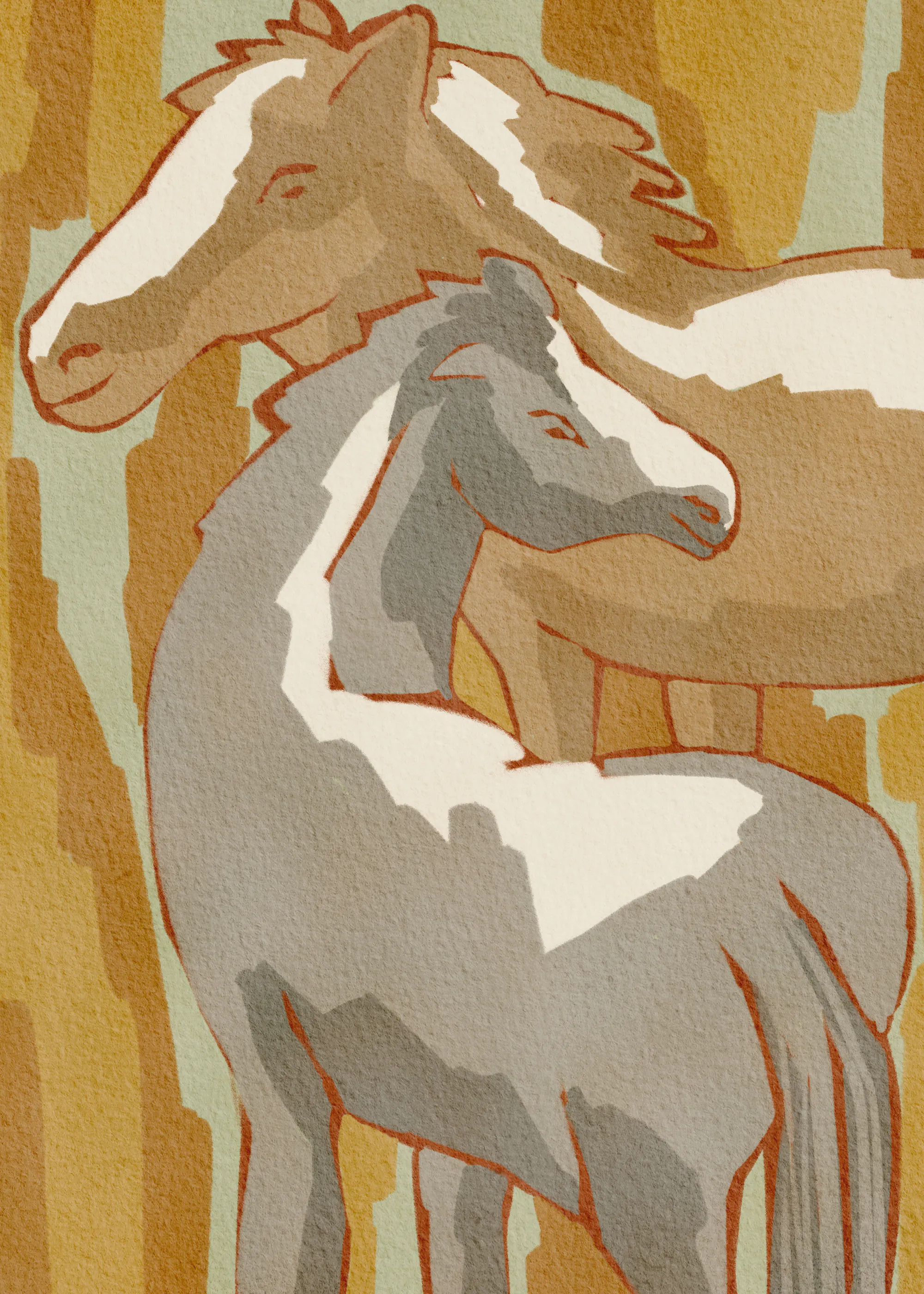 Nikita Jariwala - Kalme Paardenfamilie Poster 0