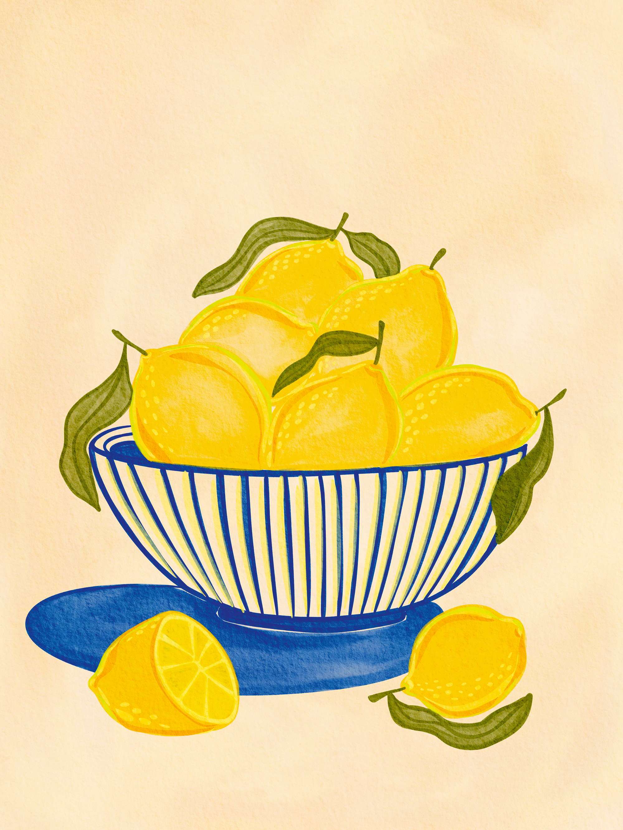 Nikita Jariwala - Fresh Lemon Bowl Poster