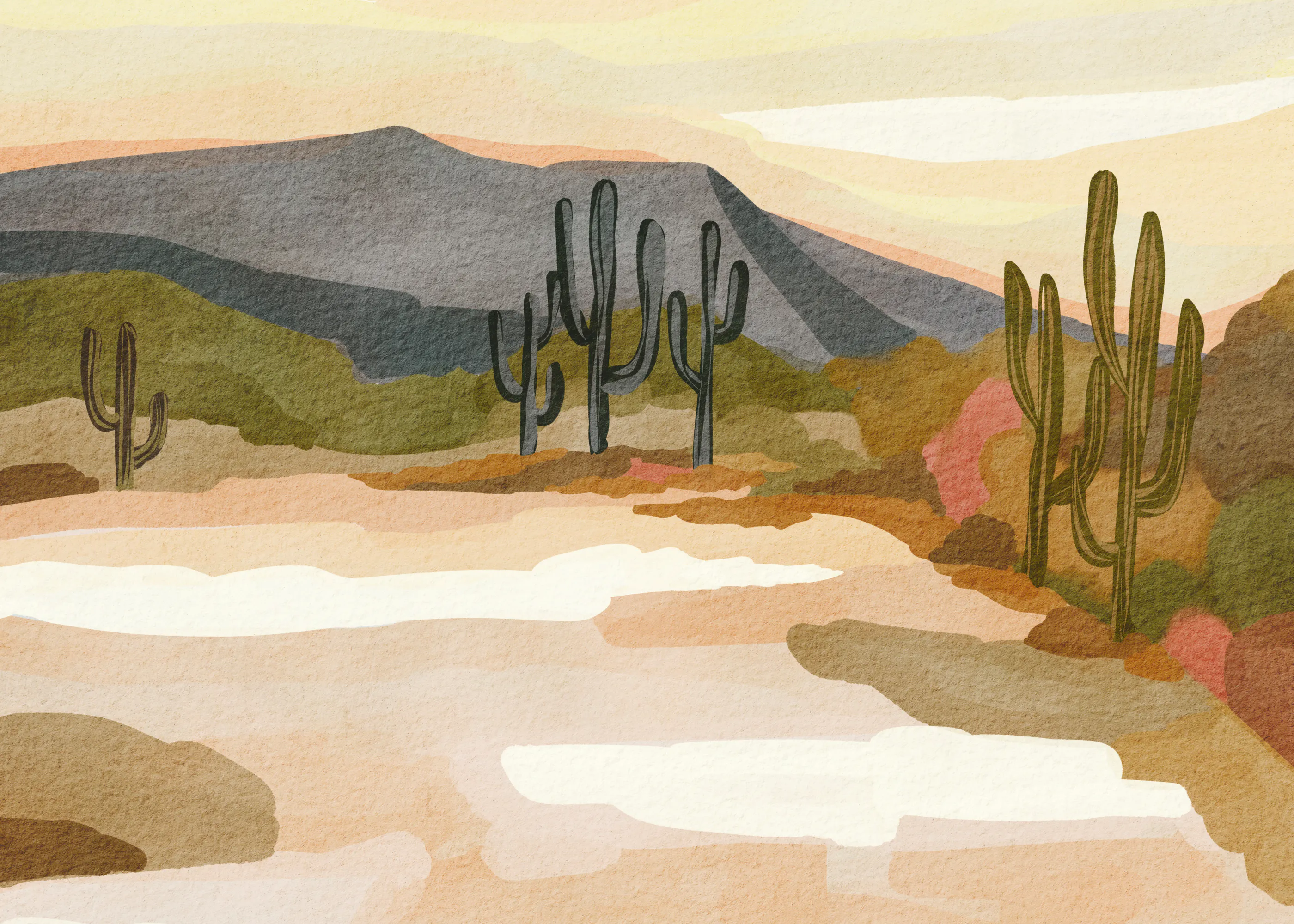 Nikita Jariwala - Saguaro-Wüsten-Stille Poster 0