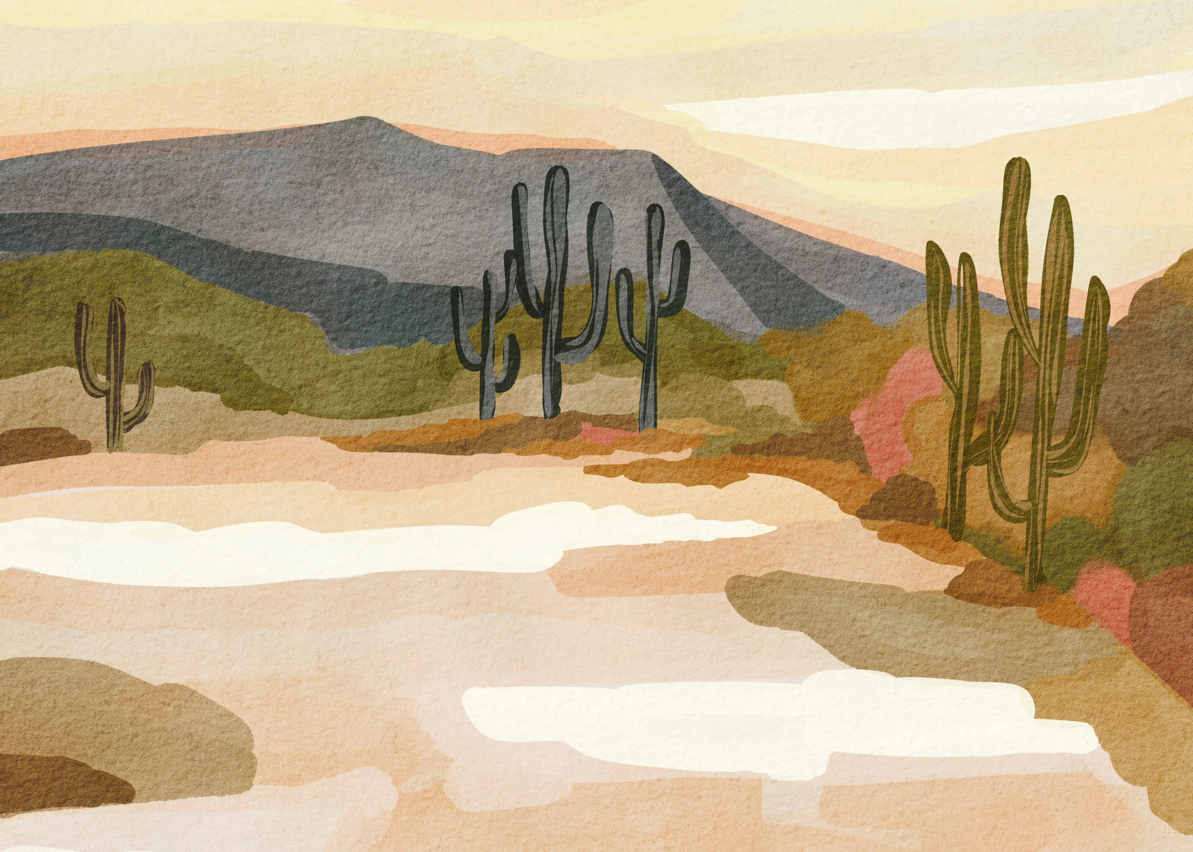 Nikita Jariwala - Saguaro-Wüsten-Stille Poster 0