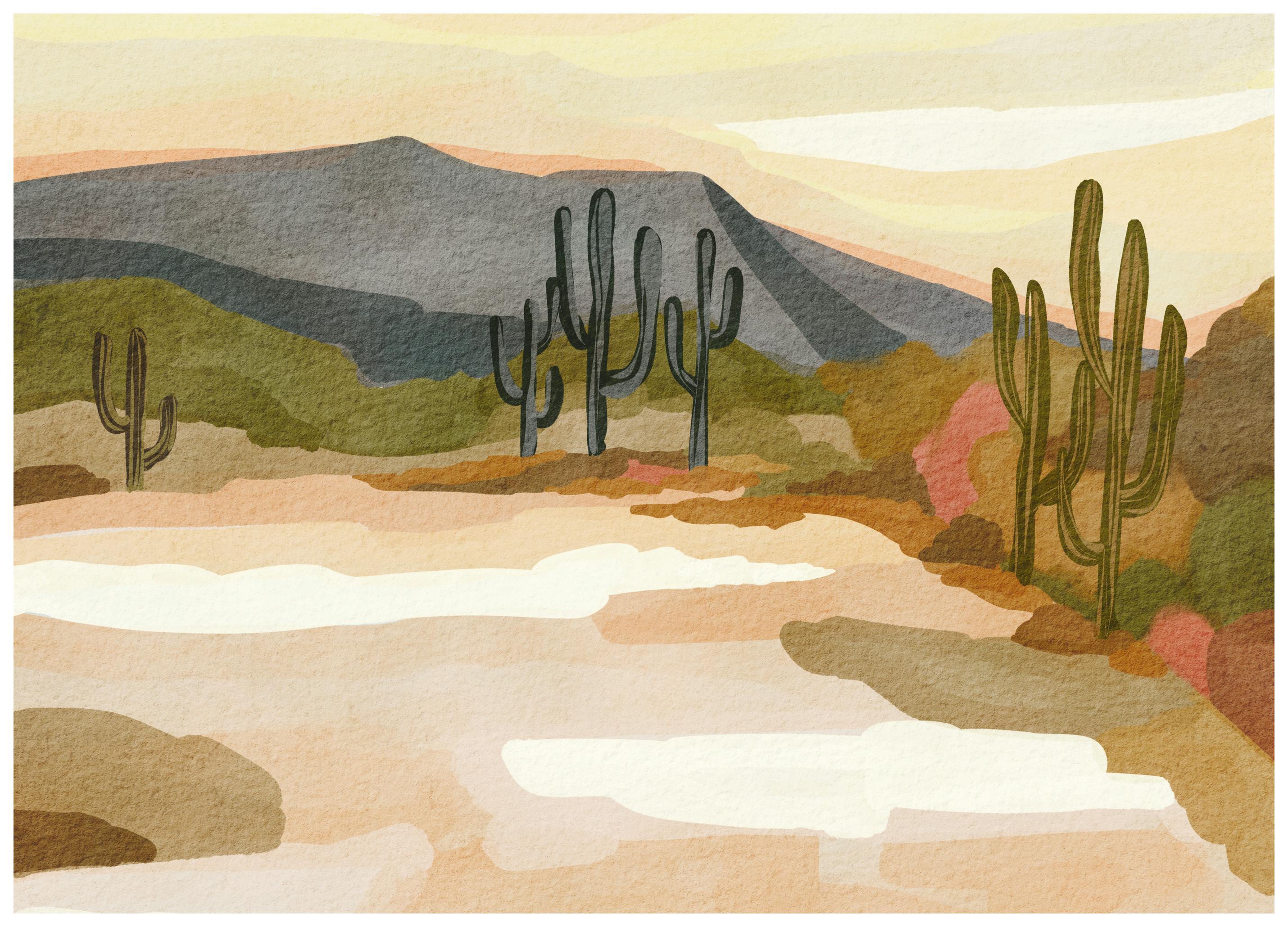 Nikita Jariwala - Saguaro Sérénité du Désert Poster - Poster Store