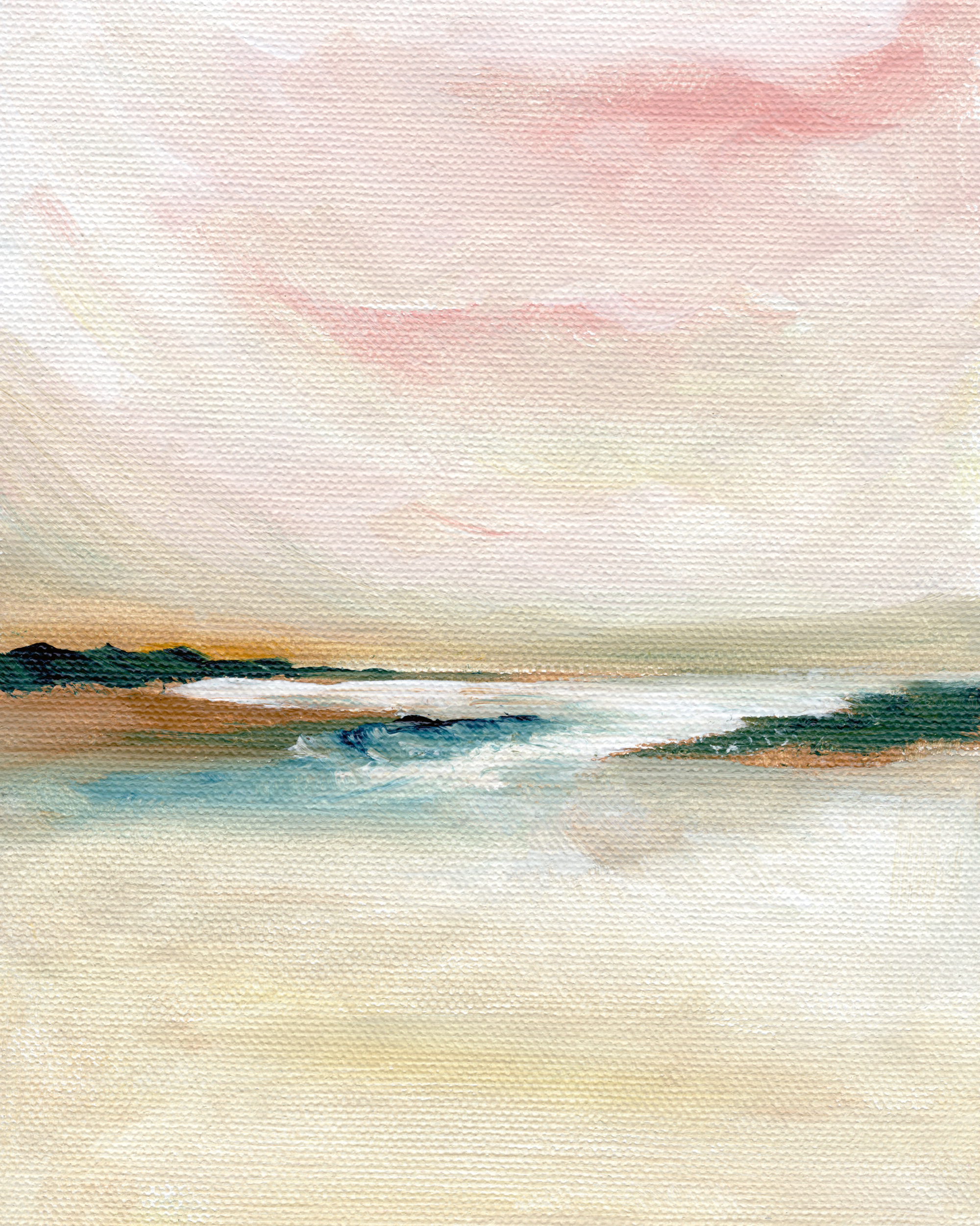 Nikita Jariwala - Abstract Pastel Seascape Poster