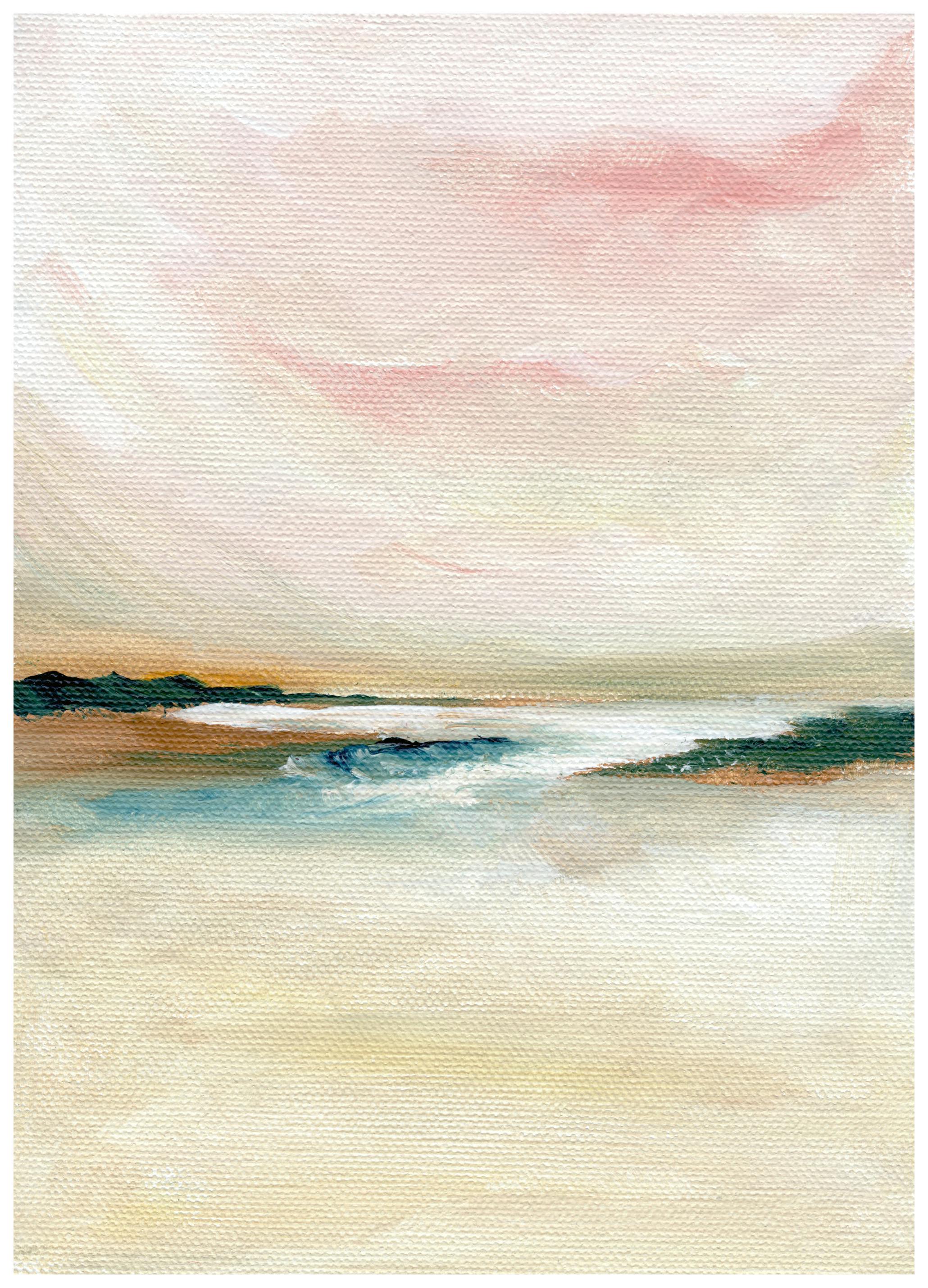 Nikita Jariwala - Abstract Pastel Seascape Print (50x50 cm) - Poster Store