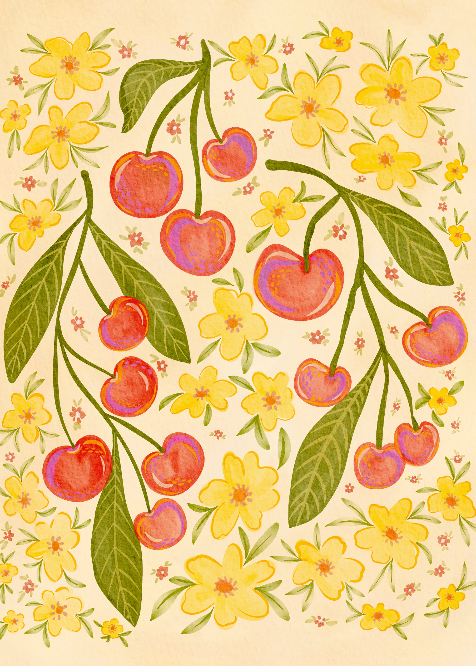 Nikita Jariwala - Söta körsbärsblommor Poster 0