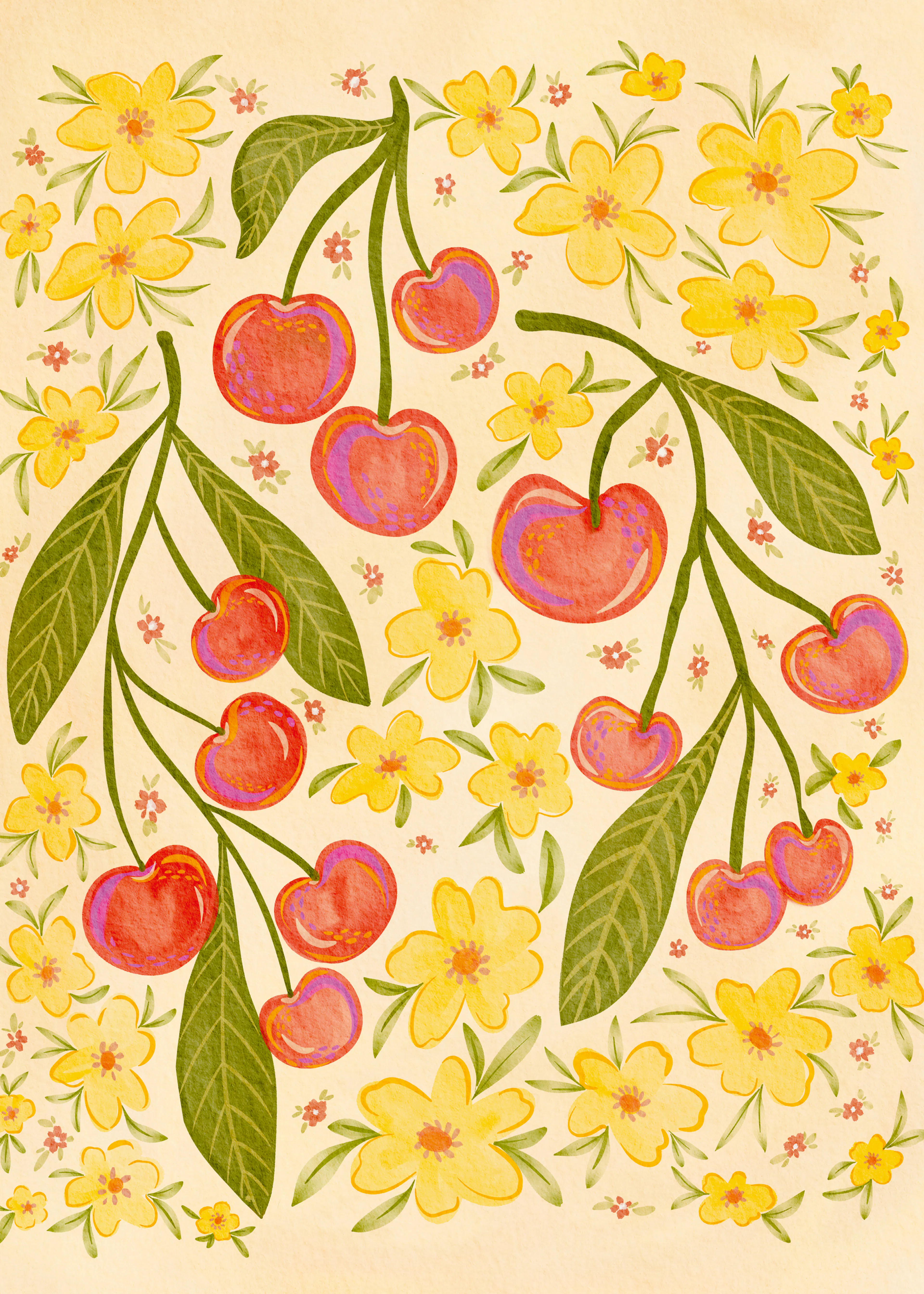 Nikita Jariwala - Söta körsbärsblommor Poster 0