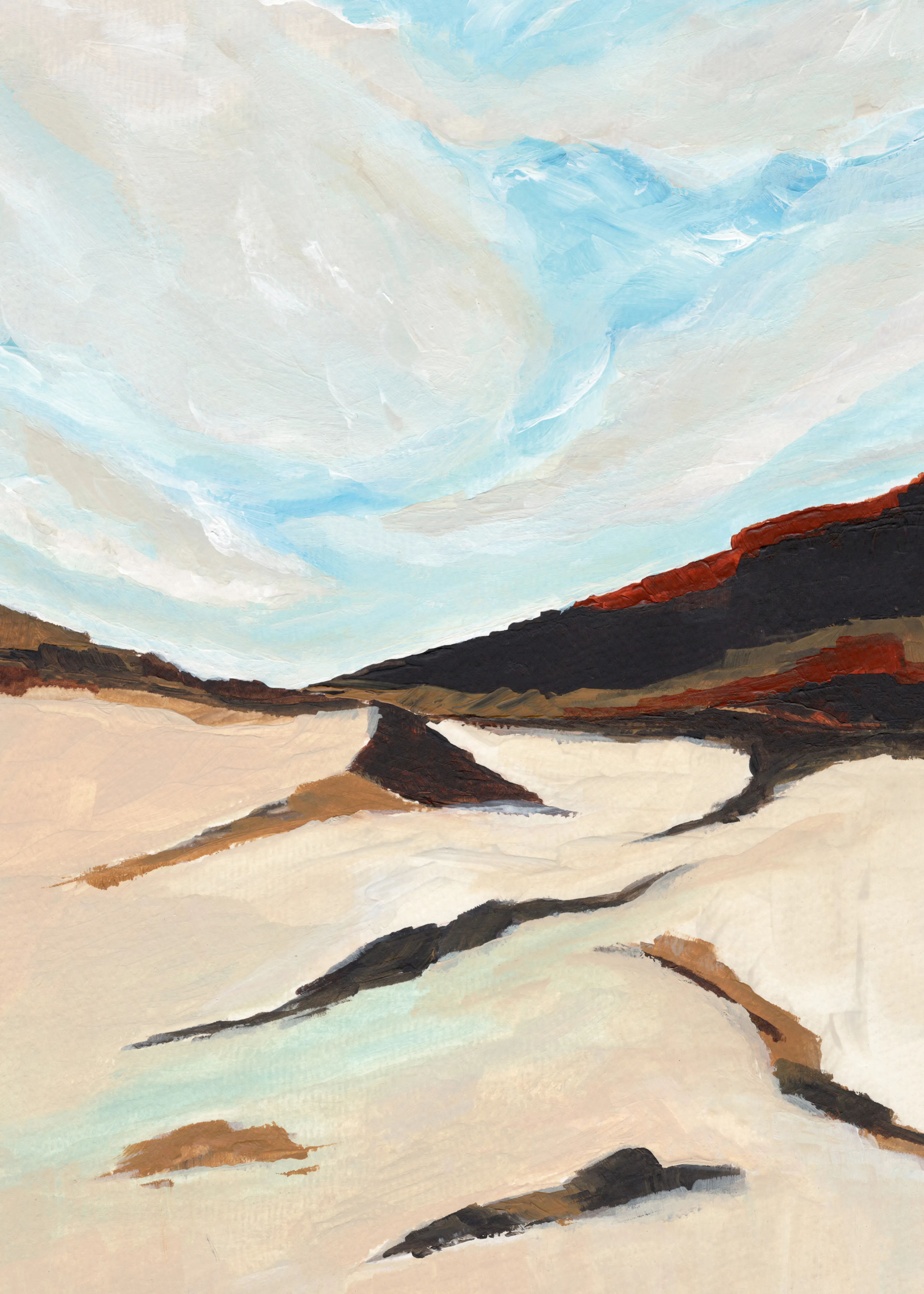 Nikita Jariwala - Abstract Desert Landscape Poster 0