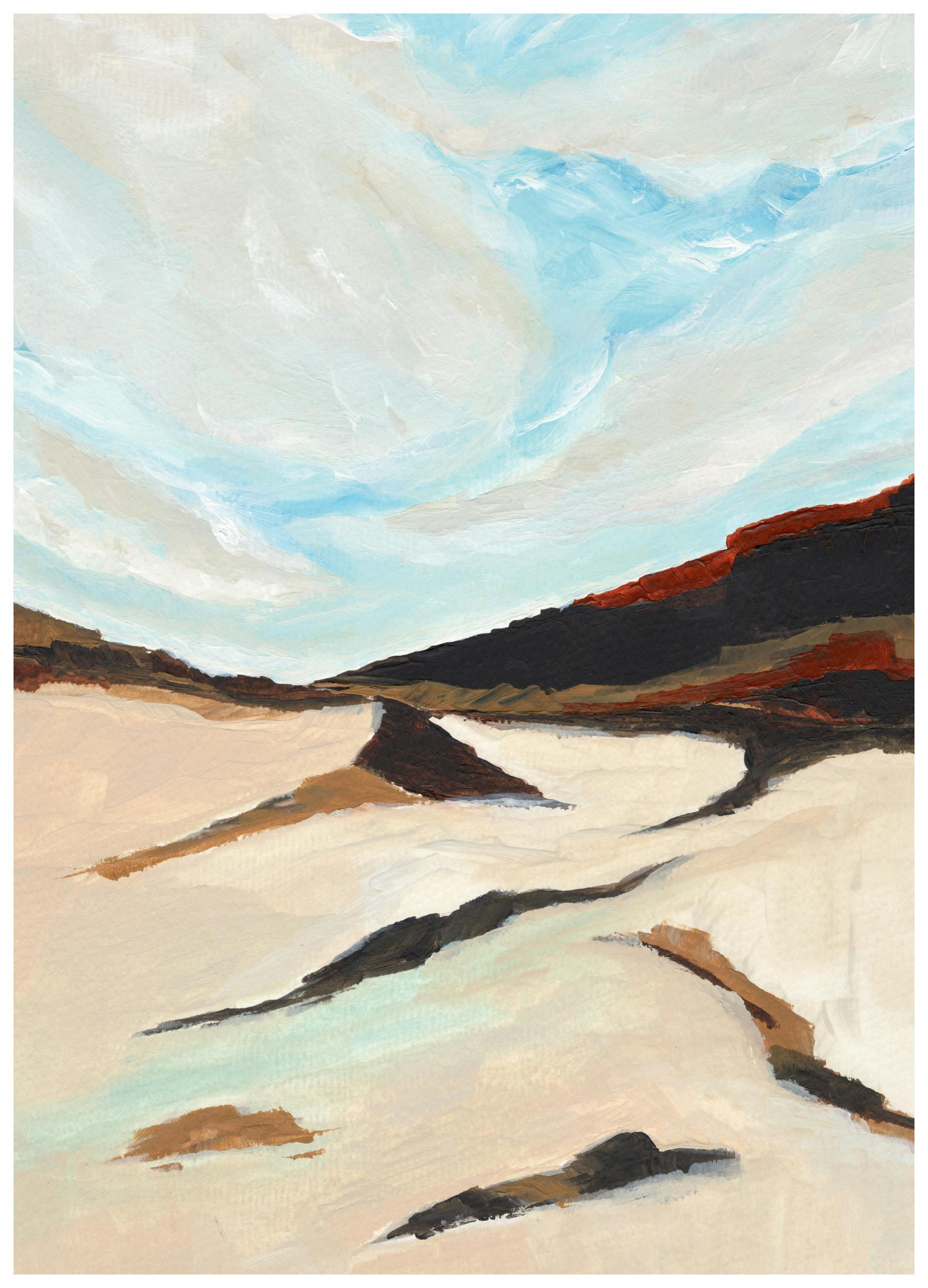 Nikita Jariwala - Abstrakt Ökenlandskap Poster (30x40 cm) - Poster Store