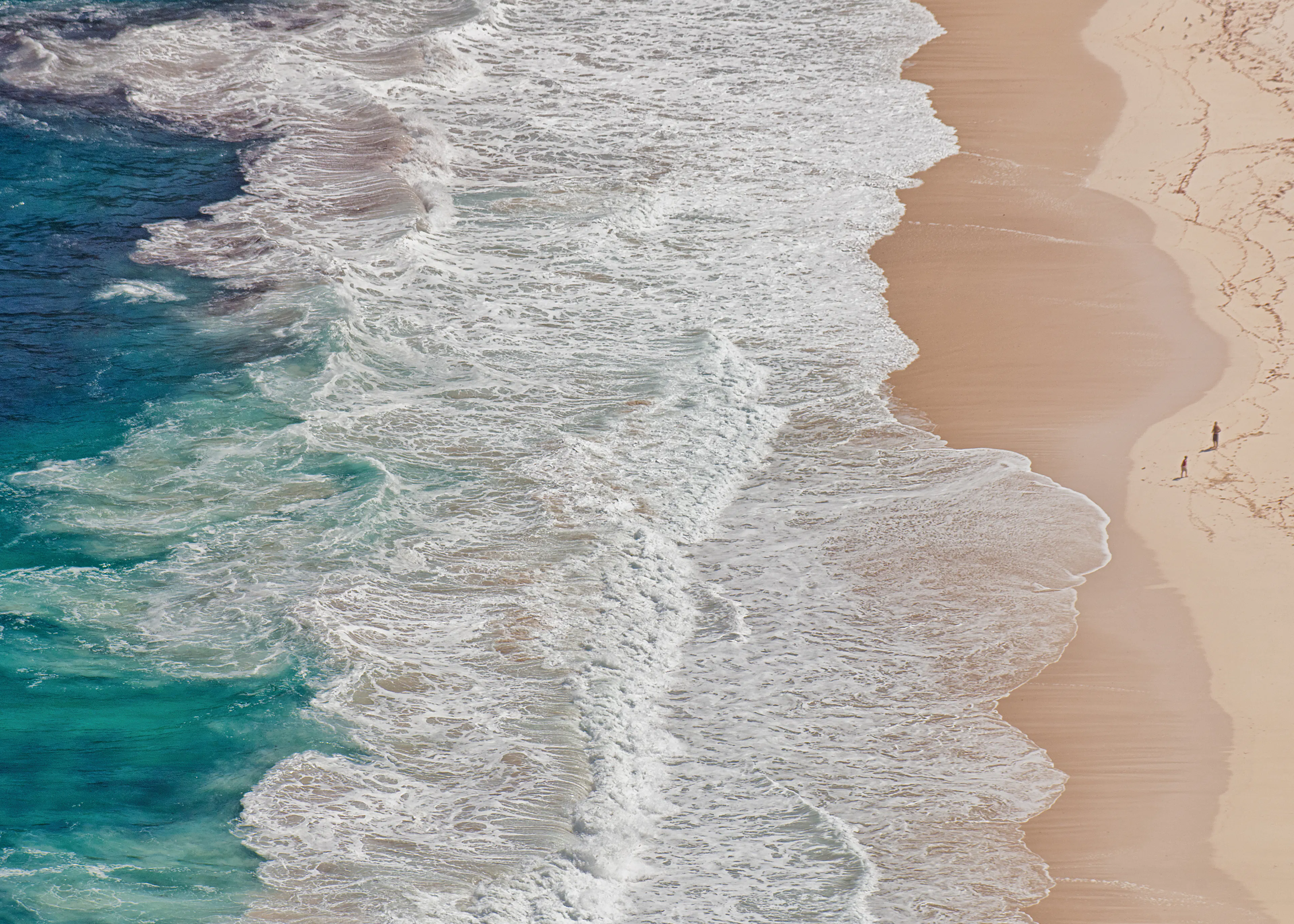Andreas Feldtkeller - Aerial Beach Waves Poster 0