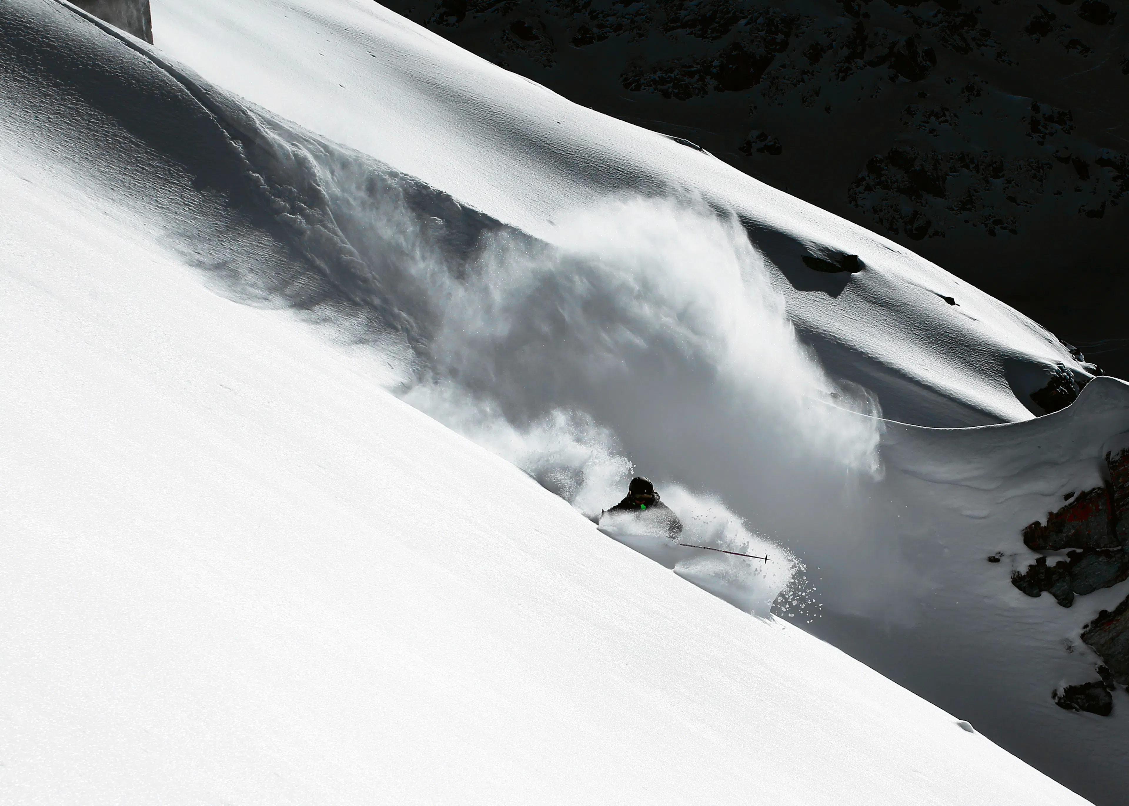 Jakob Sanne - Ski Poudreuse en Action Affiche 0