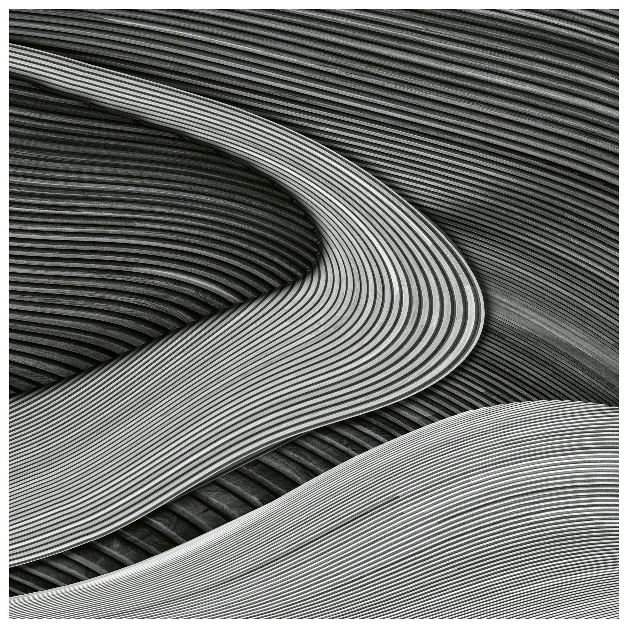 Luc Vangindertael (laGrange) - Abstrakte Fließende Streifen Poster (50x50 cm) - Poster Store