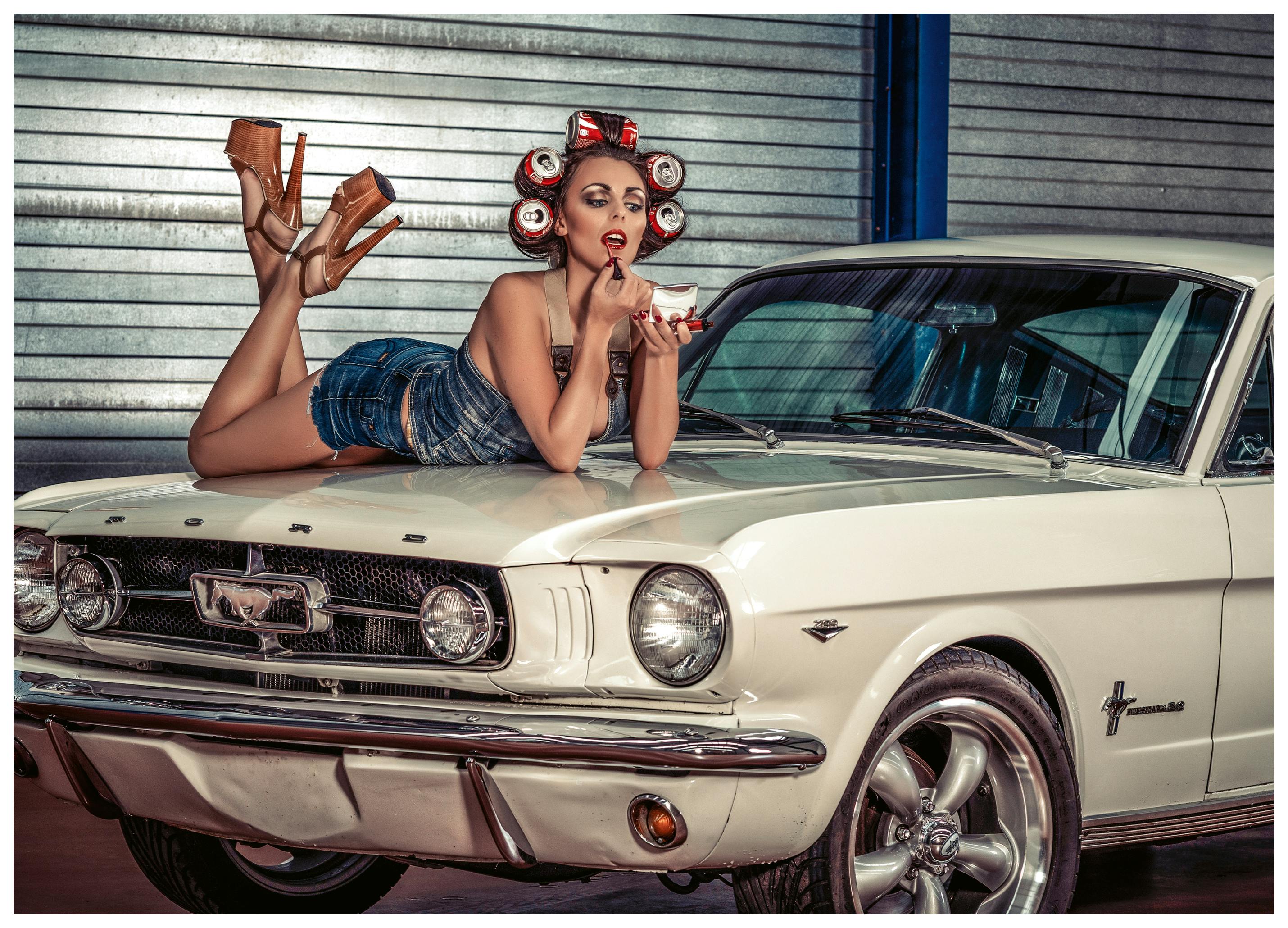 gNo - Retro Pinup Classic Car Poster (40x50 cm) - Poster Store