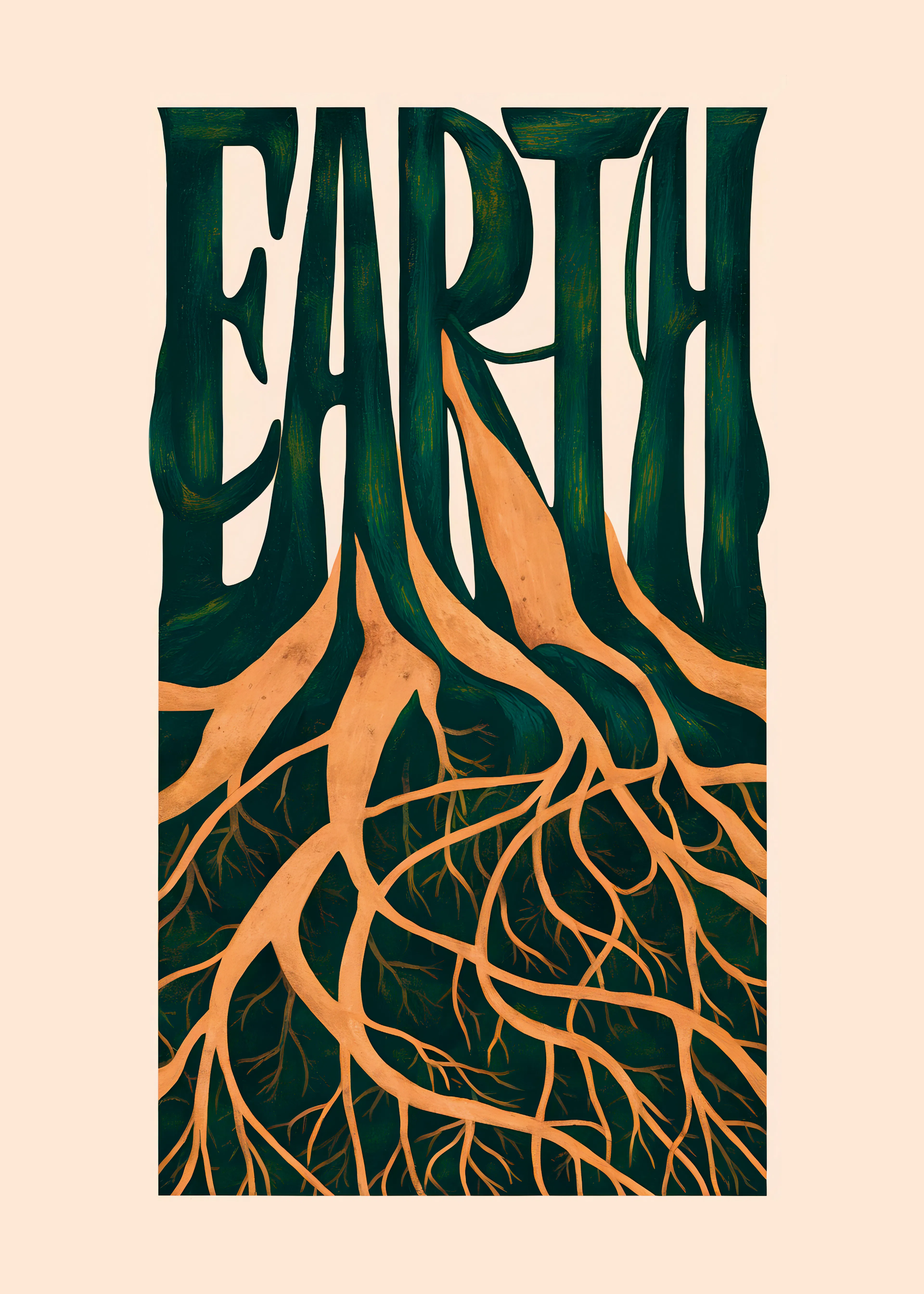 Andreas Magnusson - Rooted Earth Typography Poster 0