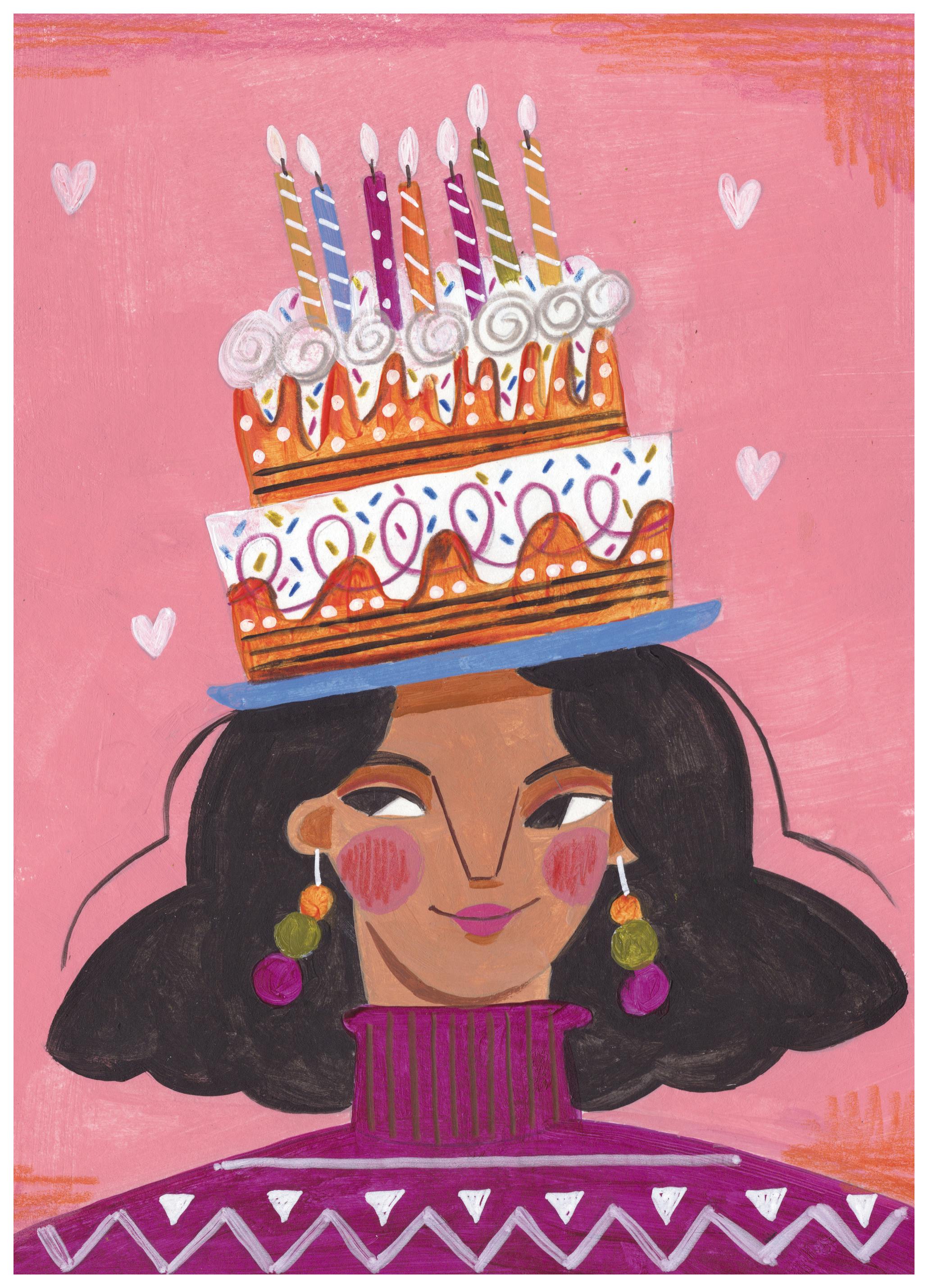 Caroline Bonne Müller - Donna con Torta Poster (40x50 cm) - Poster Store