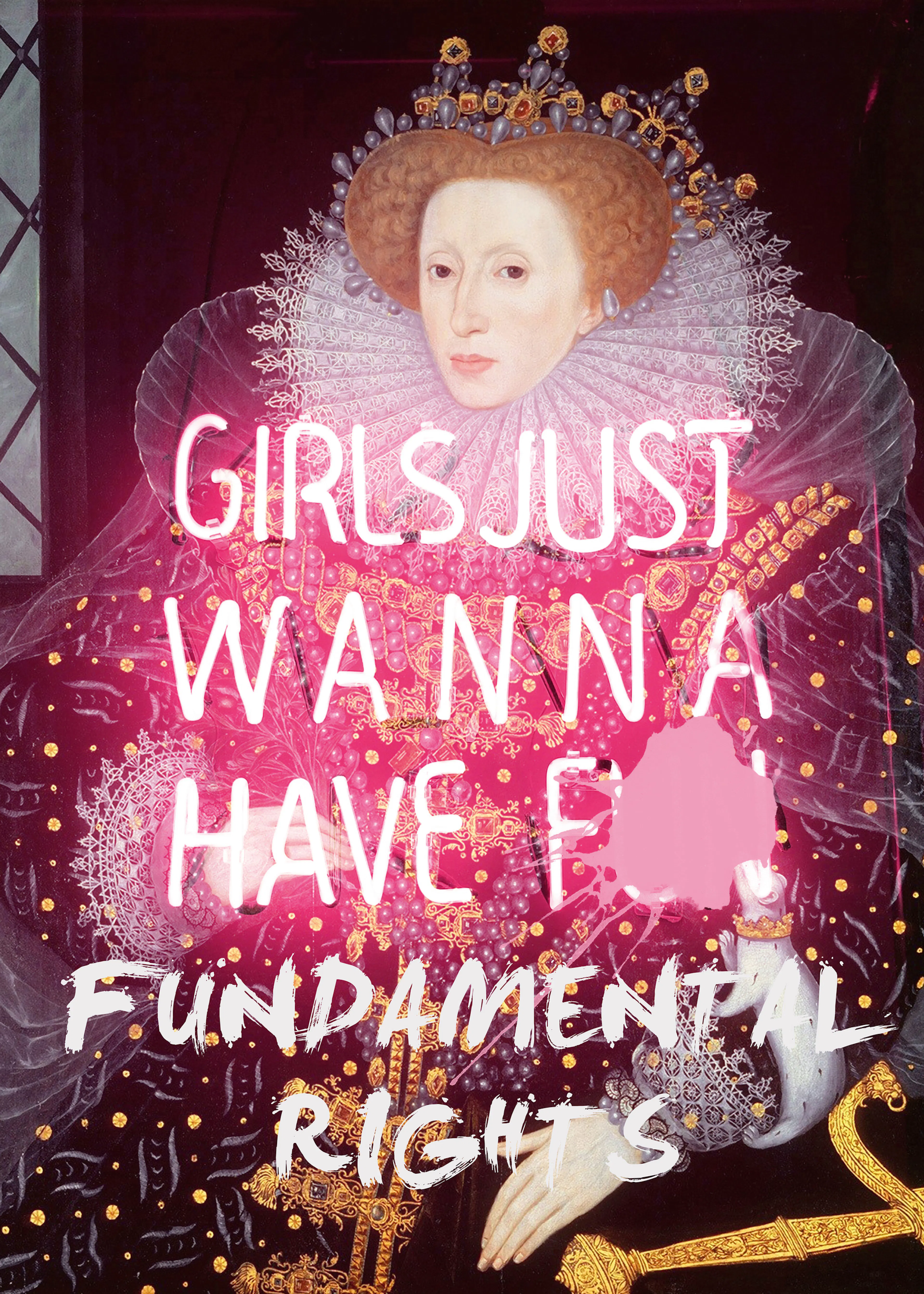 Talitha McQueen - Elizabethansk Feministisk Neon Poster 0