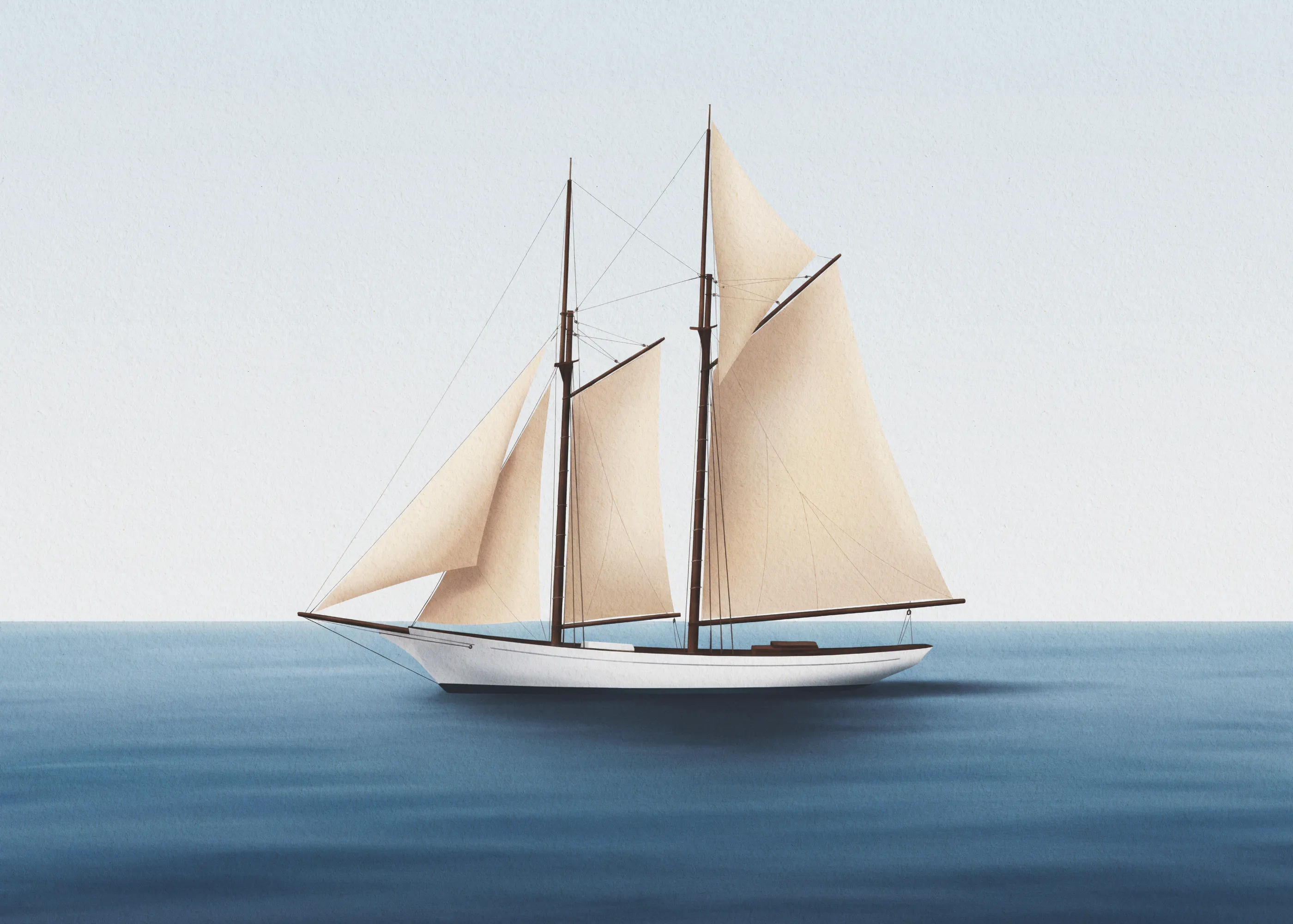 Andreas Magnusson - Velero Elegante en el Mar Póster 0