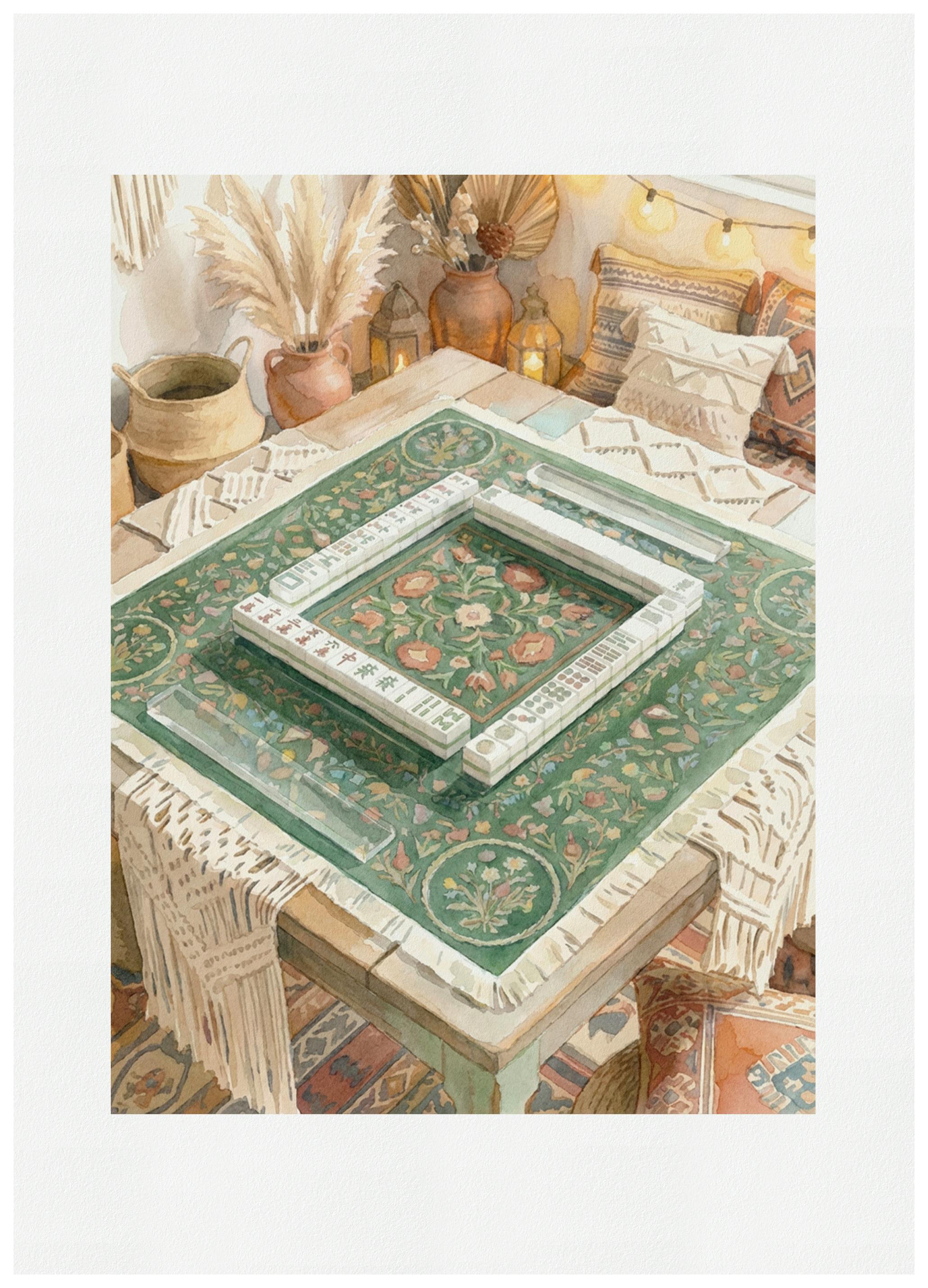 Pictufy Studio IV - Cozy Mahjong Game Poster (70x100 cm) - Poster Store