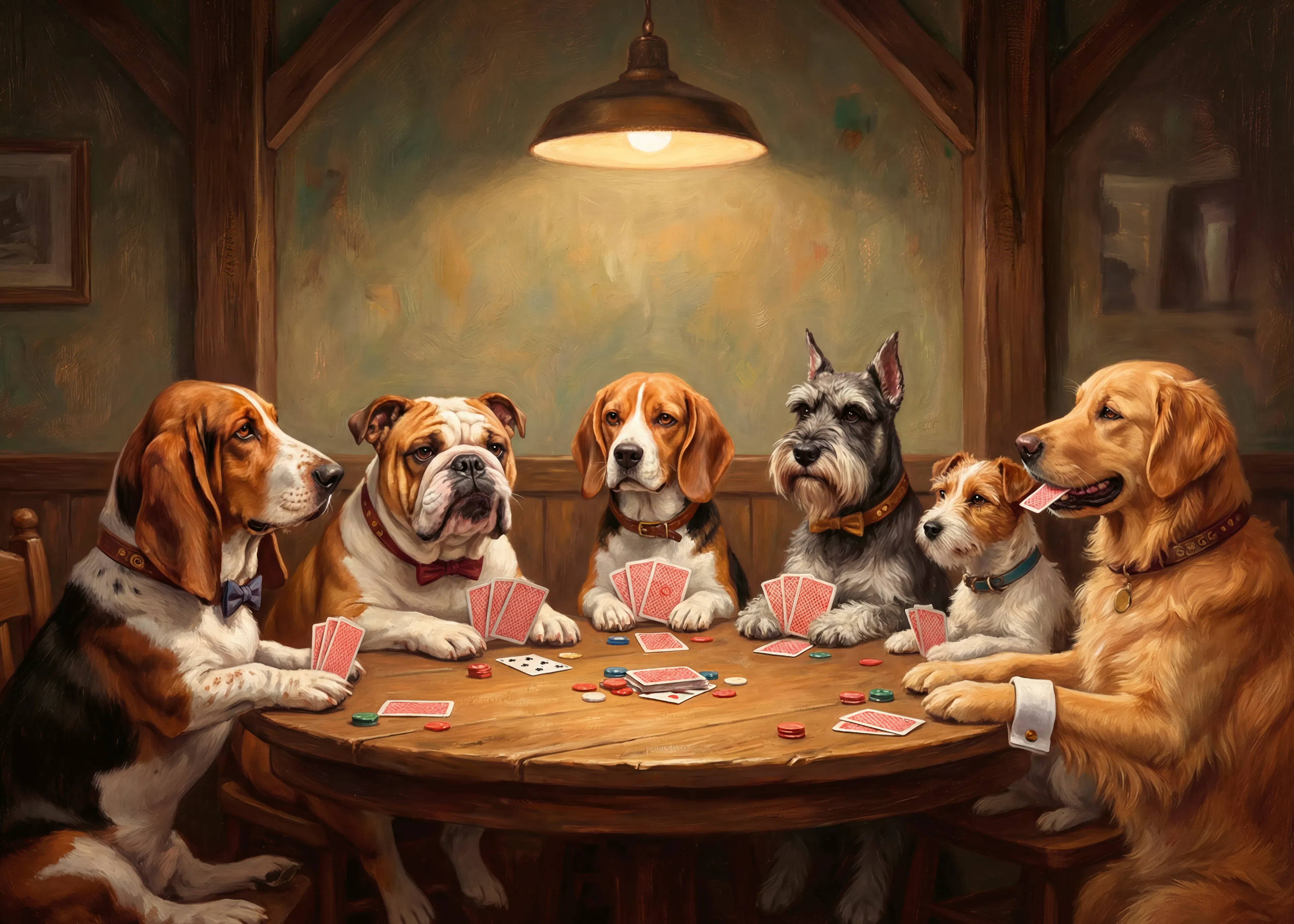 Andreas Magnusson - Dogs Playing Poker Poster 0