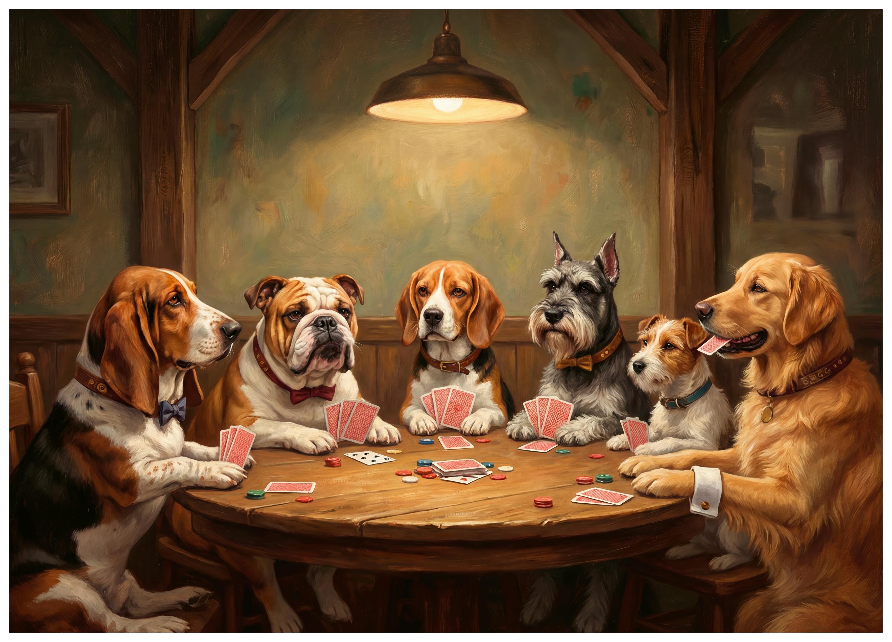 Andreas Magnusson - Hundar som Spelar Poker Poster (21x30 cm) - Poster Store