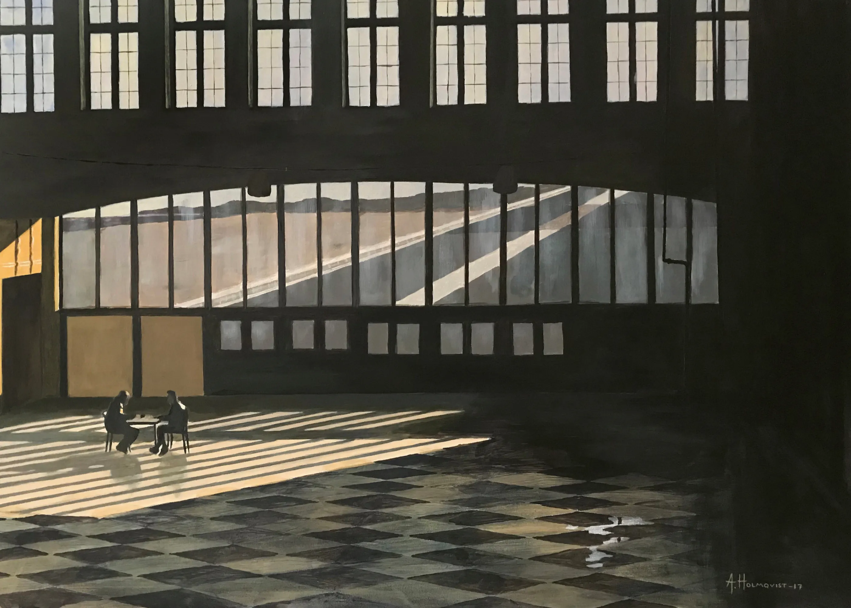 Borgenhag Holmqvist - Chess Players In Sunlight Poster 0