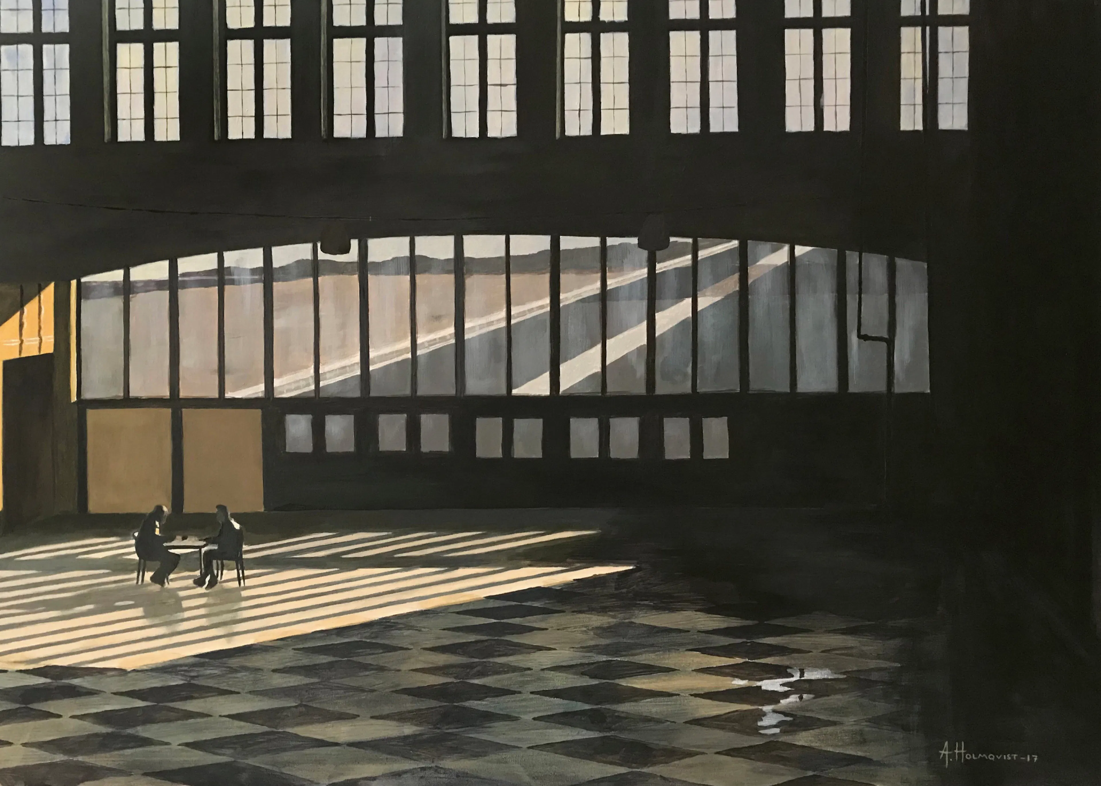 Borgenhag Holmqvist - Chess Players In Sunlight Poster 0