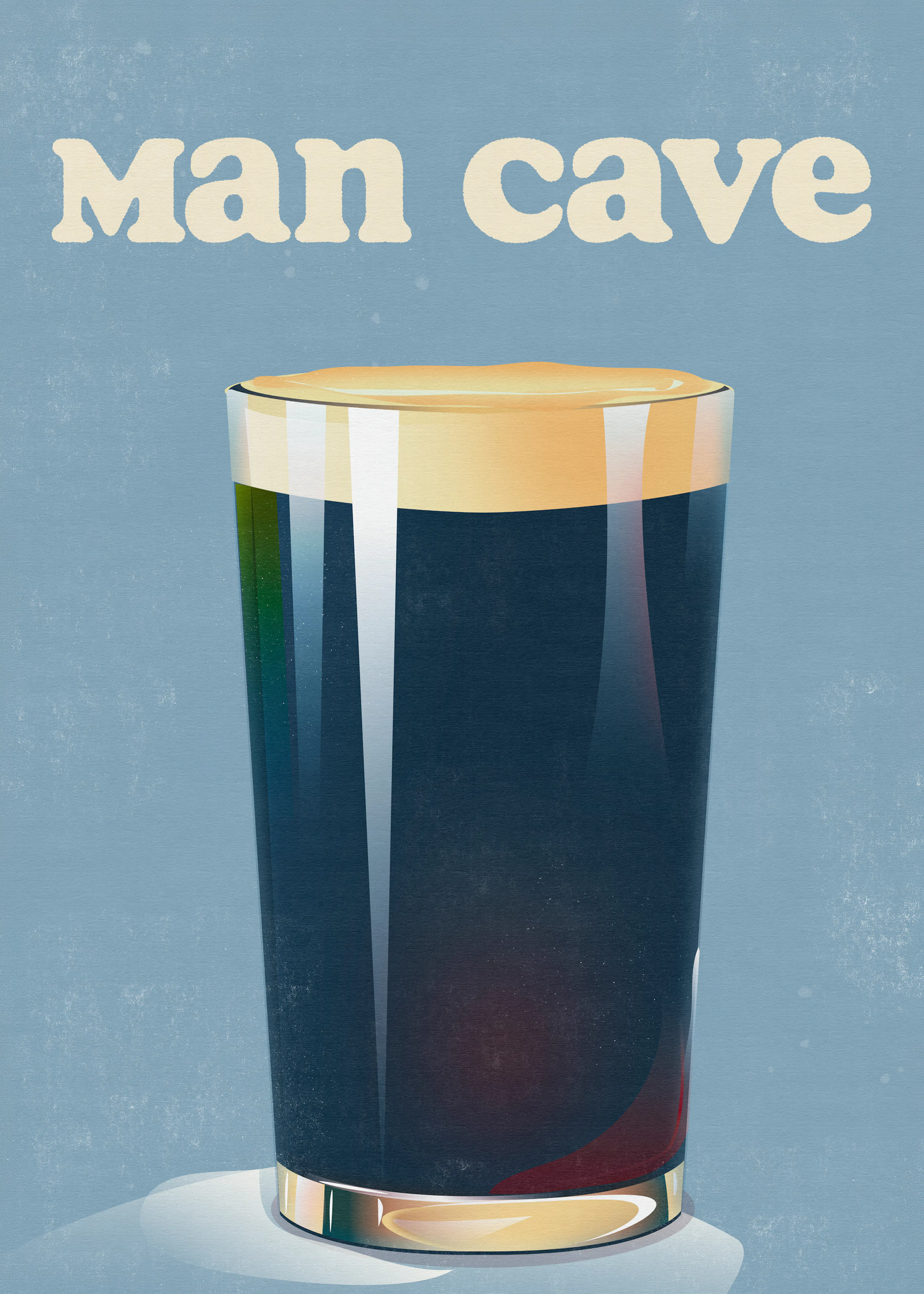 Nicholas - Man Cave Stout Pint Poster 0