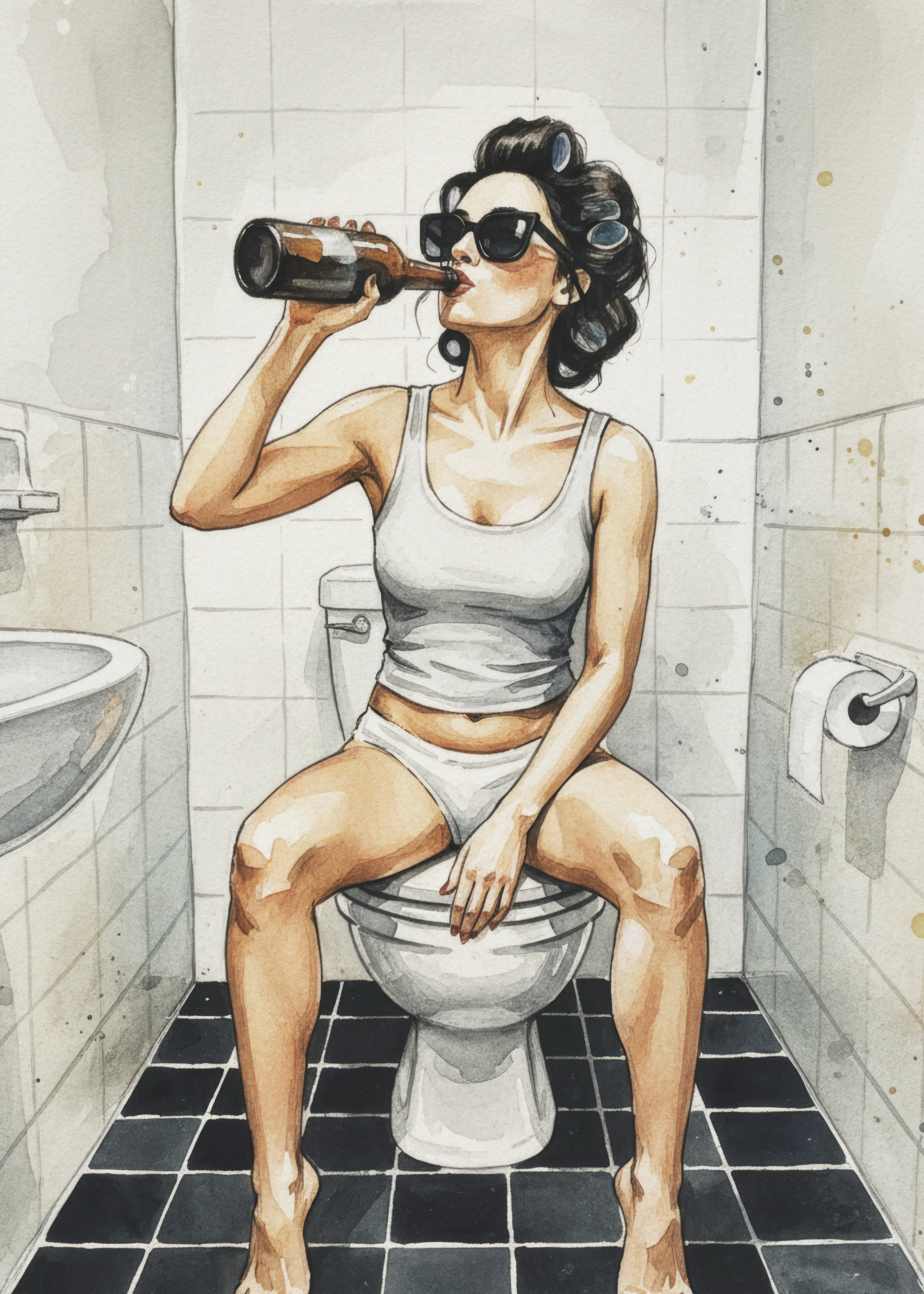 Andreas Magnusson - Bathroom Beer Break Poster 0