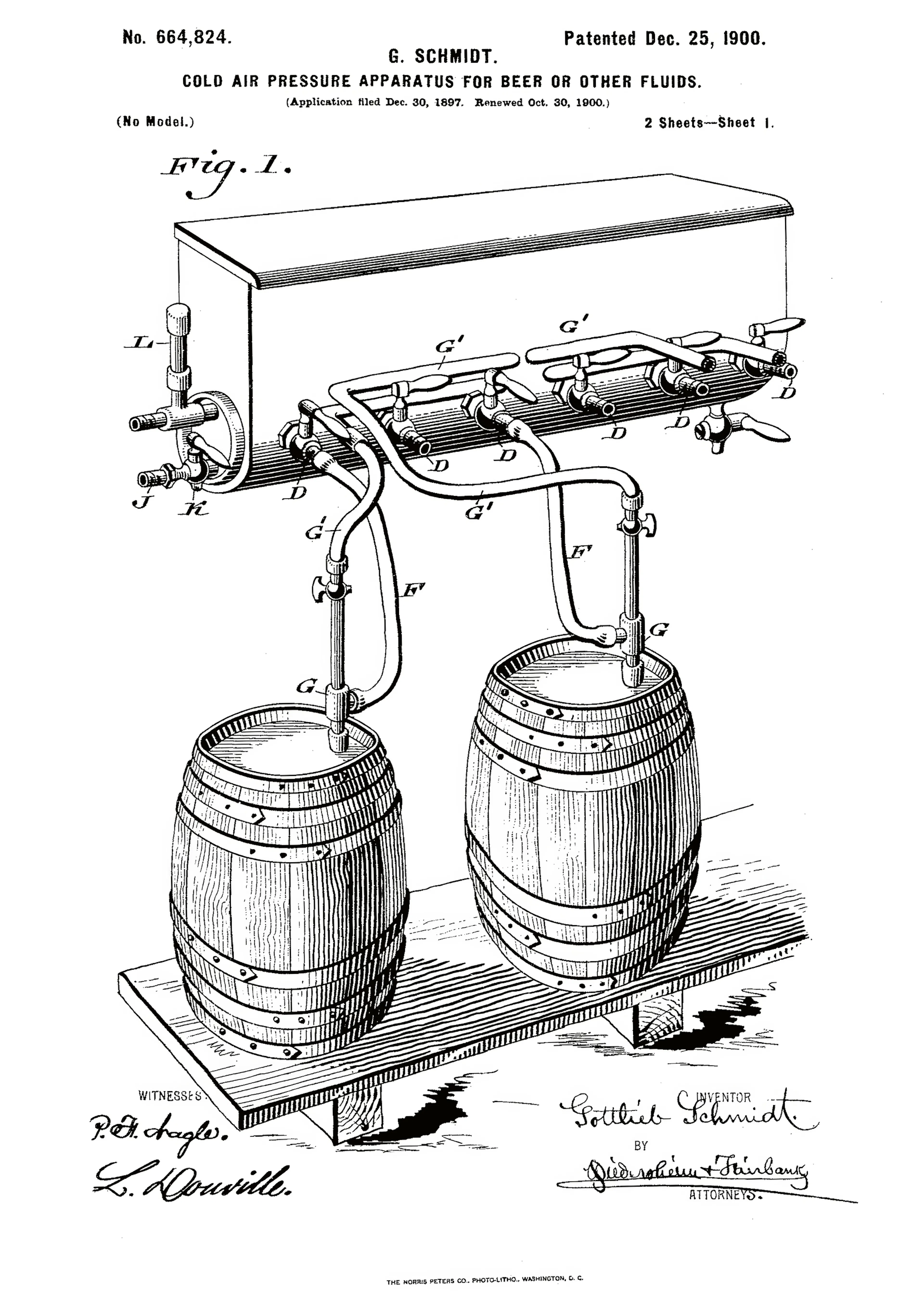 Andreas Magnusson - Vintage Beer Apparatus Patent Poster 0