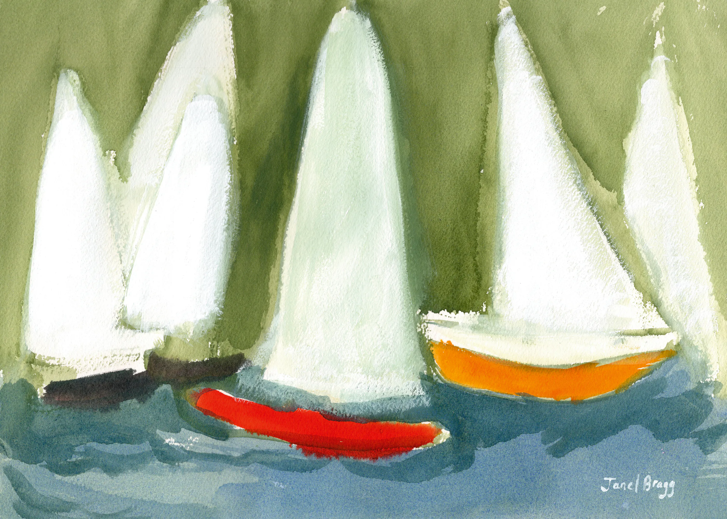 Janel Bragg - Barche a Vela Moderne Poster 0