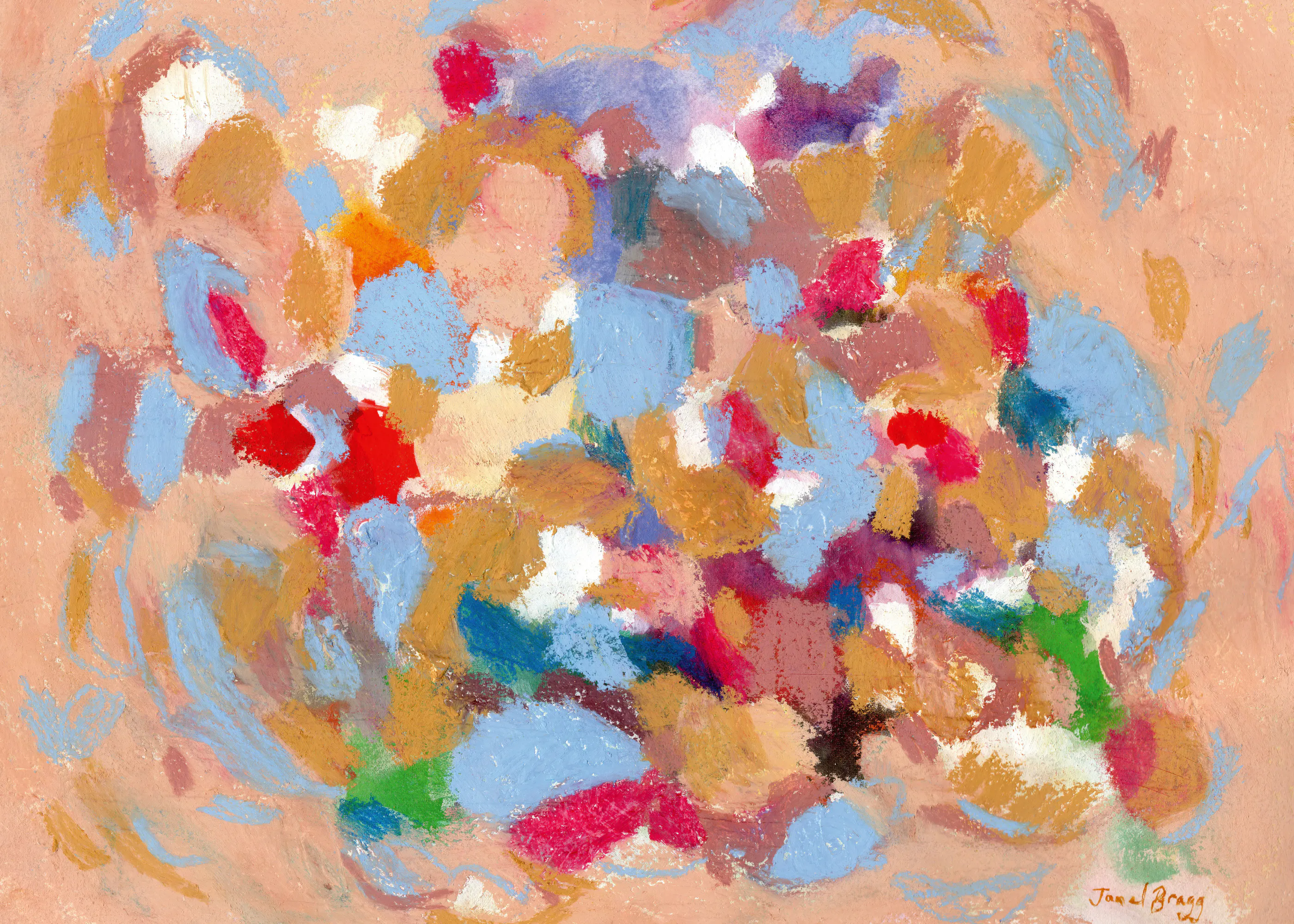 Janel Bragg - Pinceladas Abstractas Vibrantes Póster 0