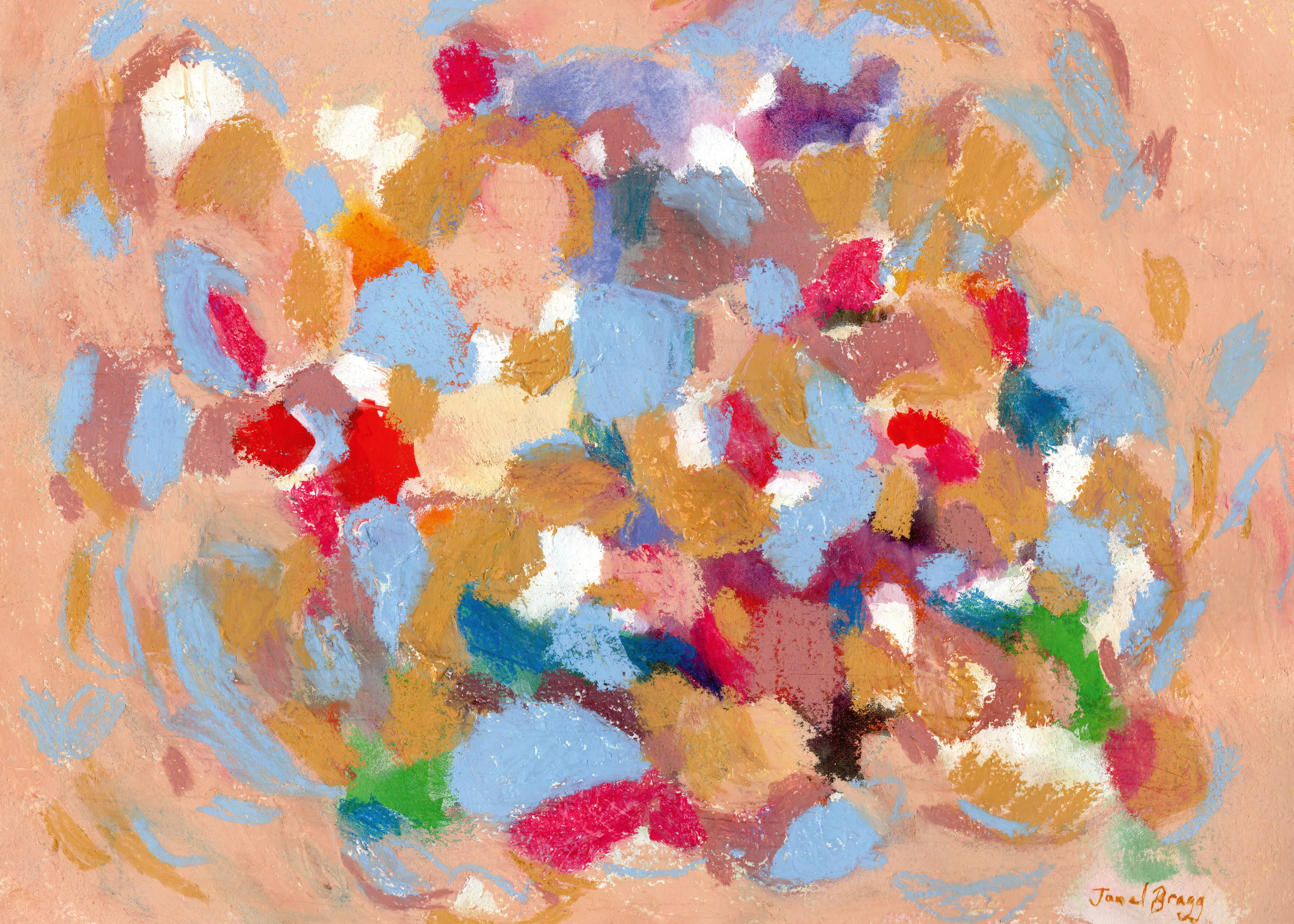 Janel Bragg - Pinceladas Abstractas Vibrantes Póster 0