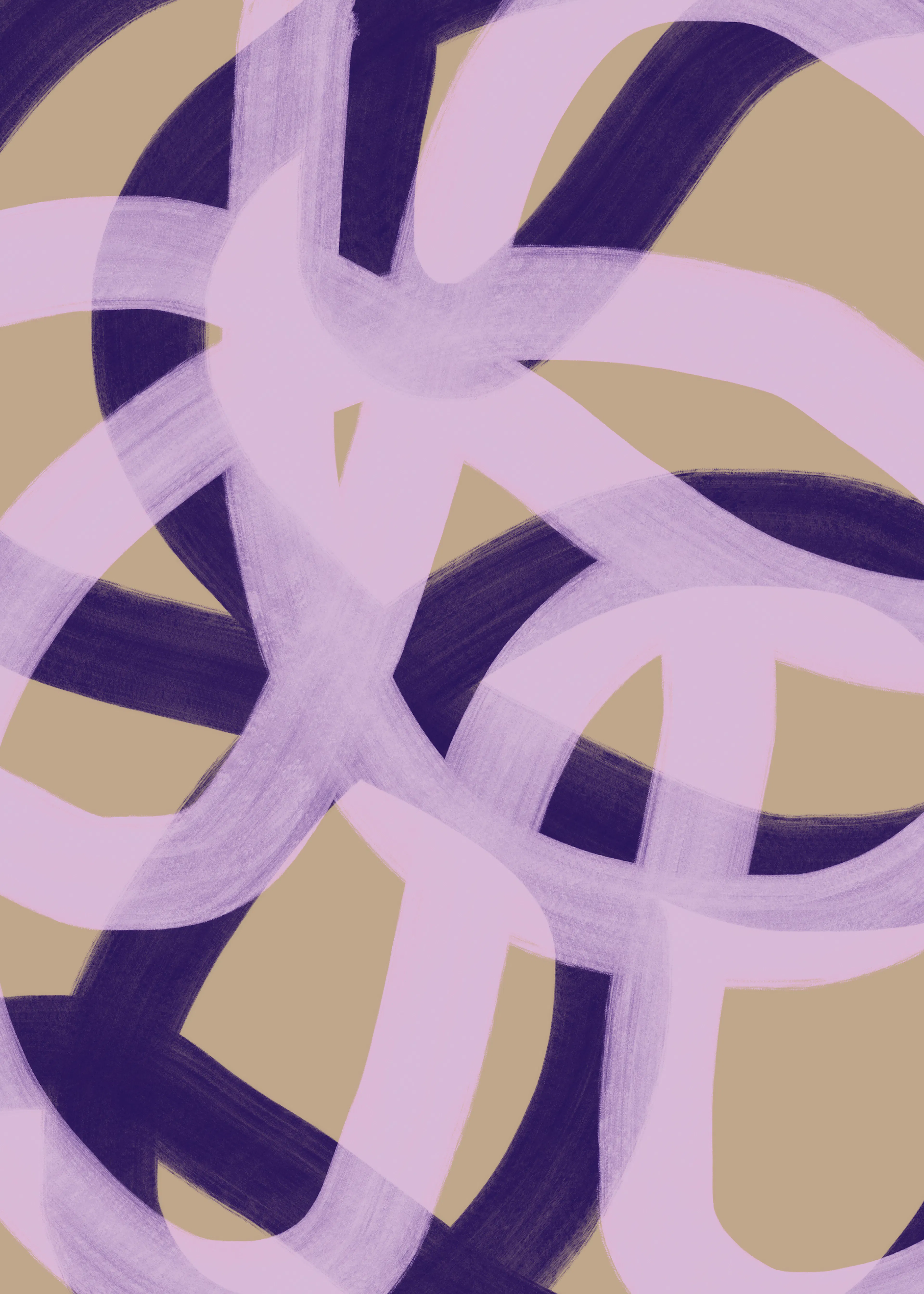 Studio Memb - Verweven Paarse en Roze Lussen Poster 0