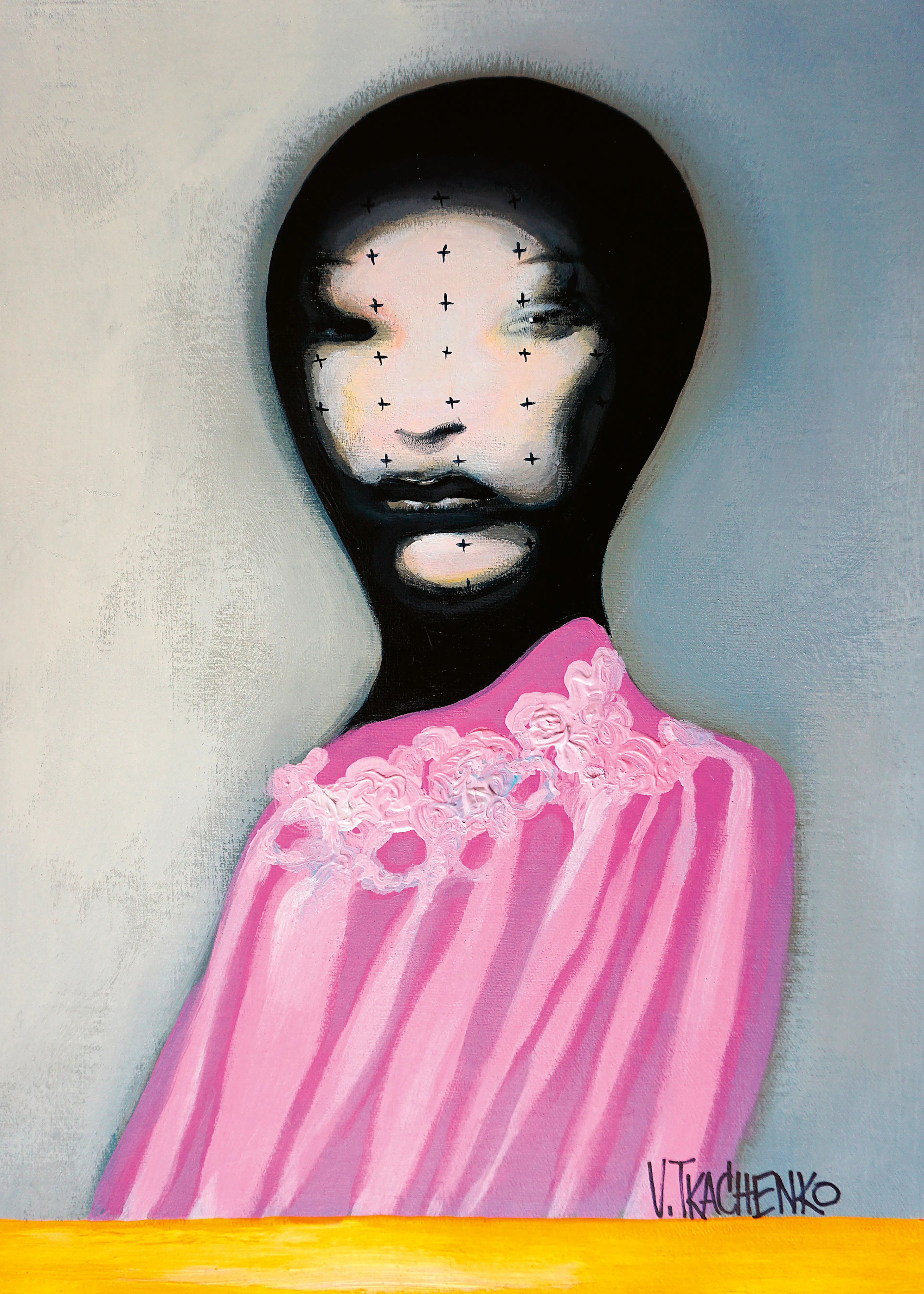 Victor Tkachenko - Roze Mode Portret Poster 0