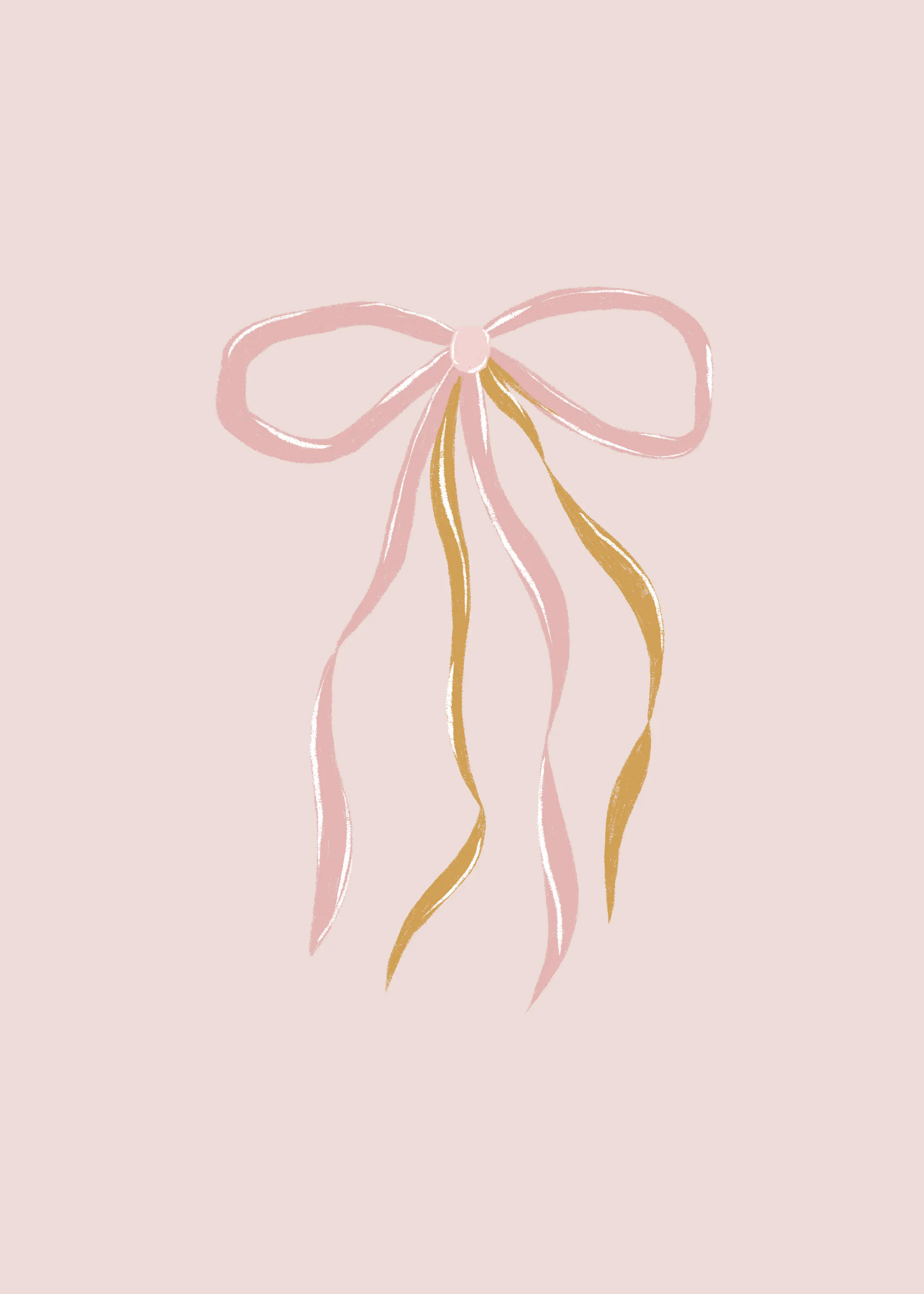 Menina Lisboa - Blush Rosa Sløjfe Plakat 0