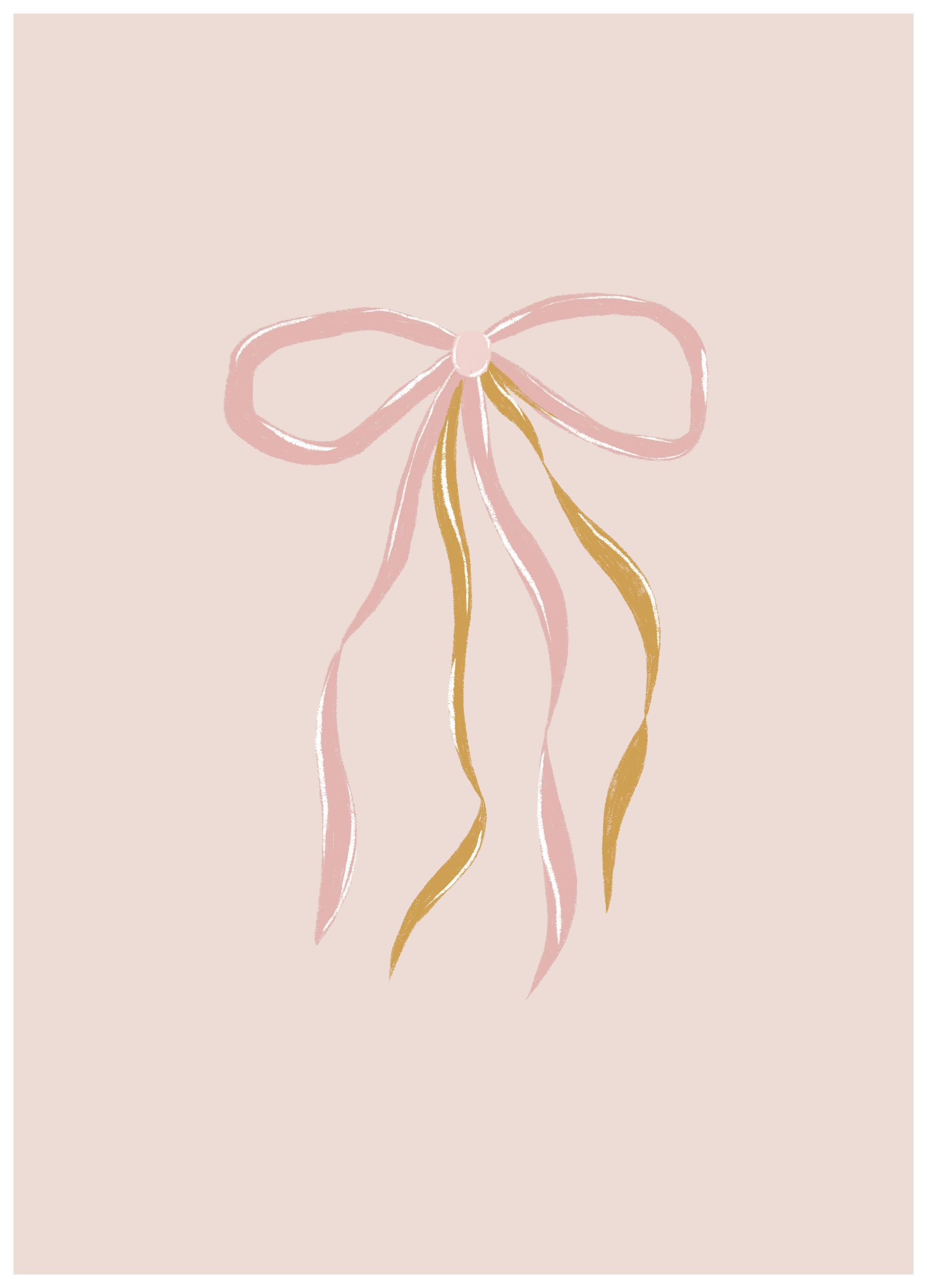 Menina Lisboa - Vaaleanpunainen Rusetti Juliste (50x70 cm) - Poster Store