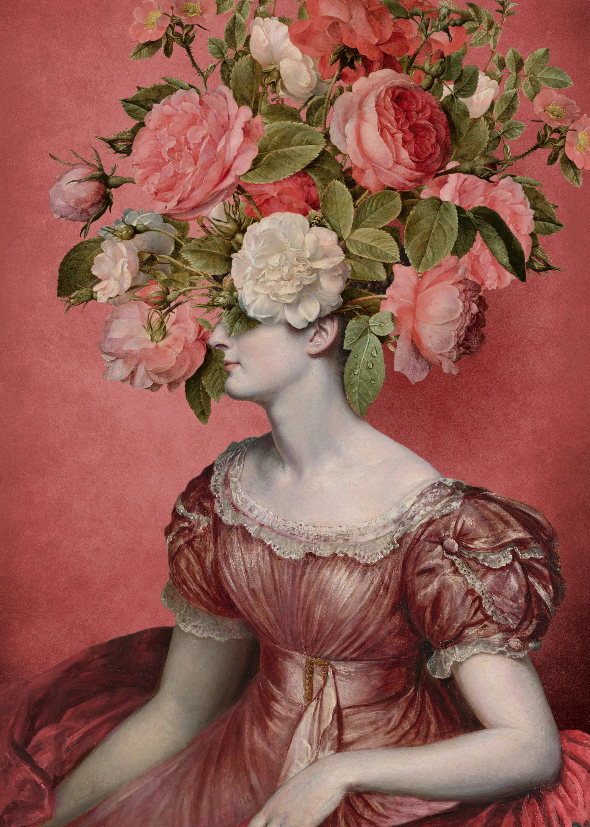Marja van den Hurk - Portrait Élégant de Rose Affiche 0