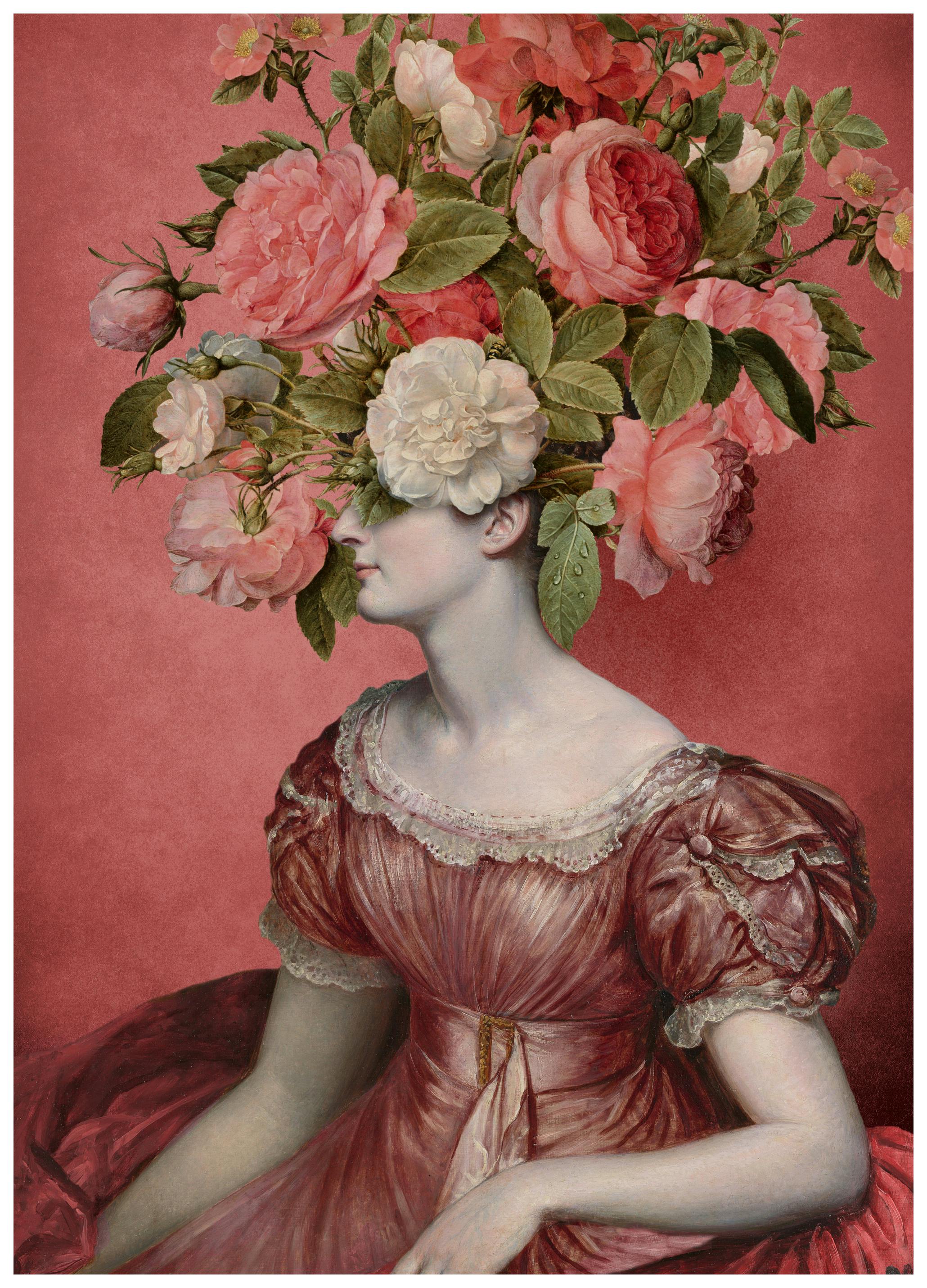 Marja van den Hurk - Elegant Roos Portret Poster (21x30 cm) - Poster Store