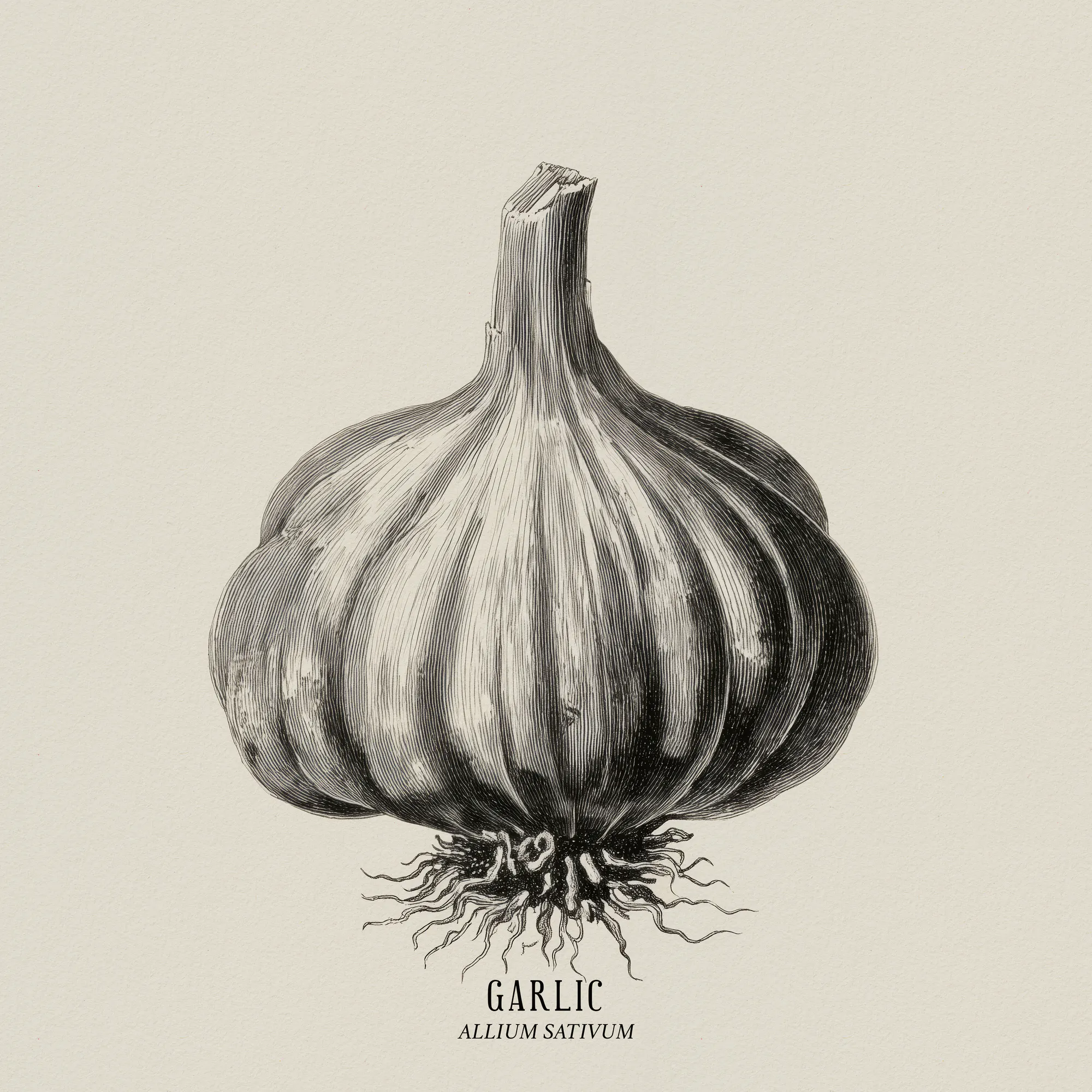 Andreas Magnusson - Vintage Knoblauch Illustration Poster 0
